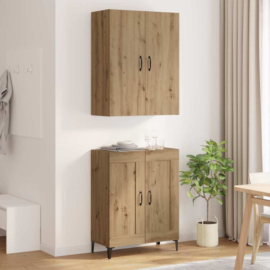 Haut Armoire Chêne artisanal 69,5 x 34 x 180 cm - XIOS