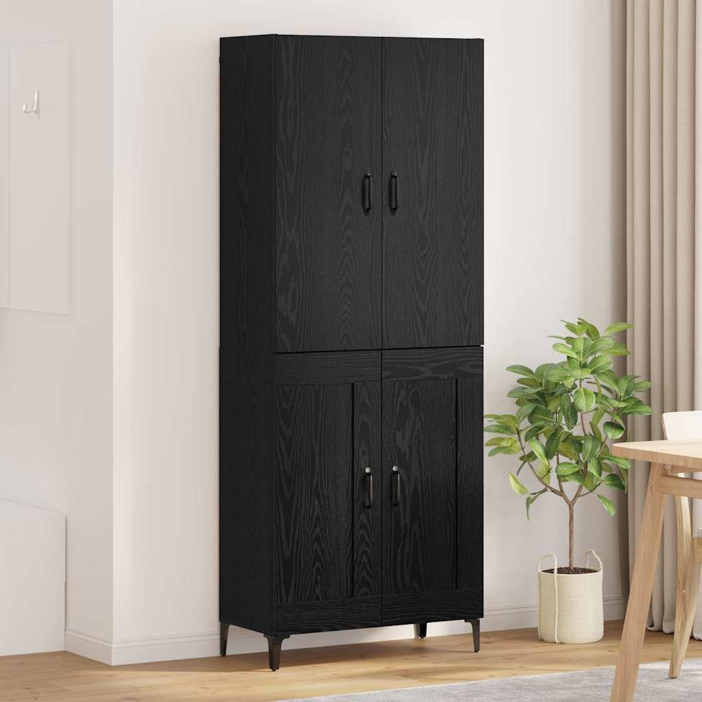 Haut Armoire Chêne noir 69,5 x 34 x 180 cm Bois d'ingénierie - XIOS