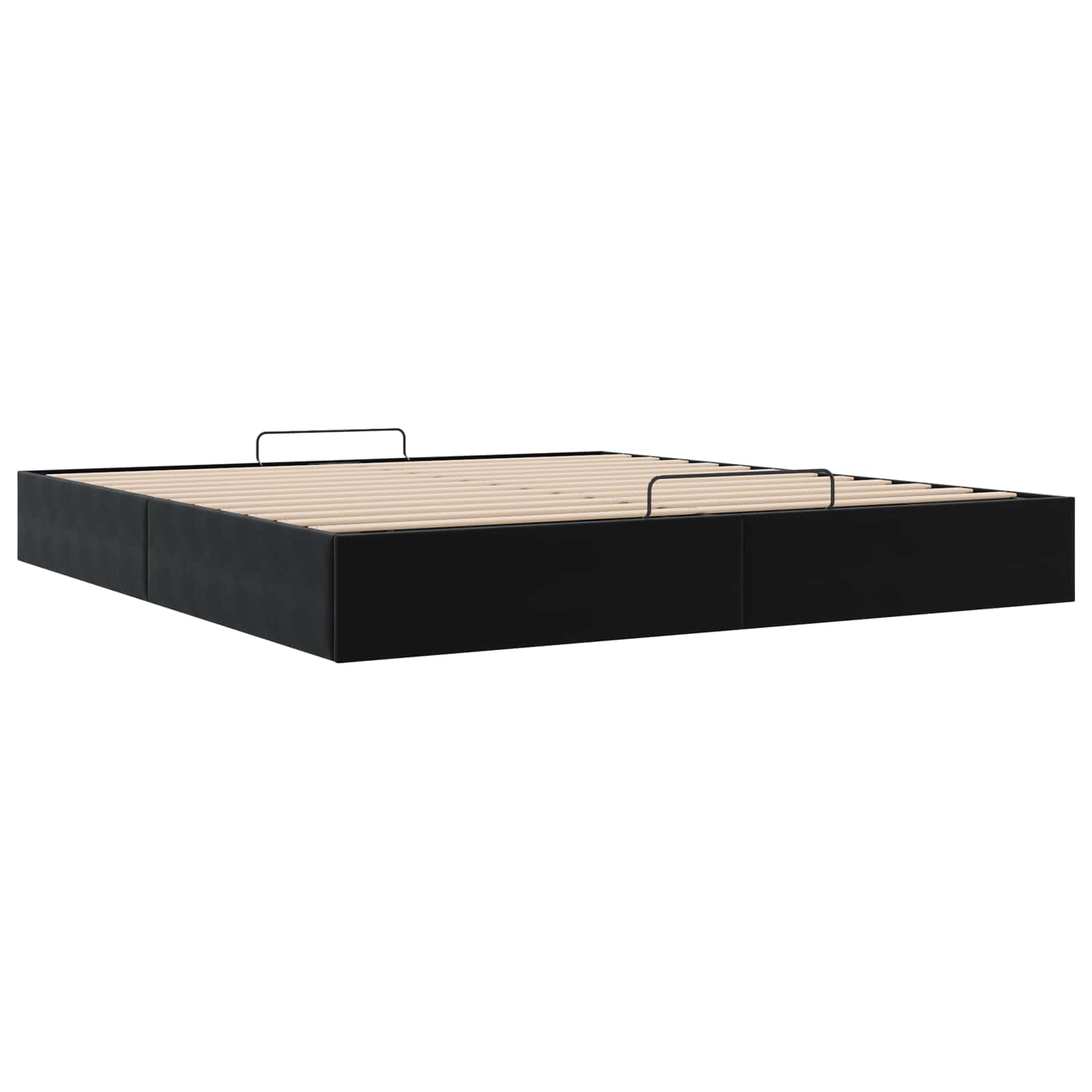 Cadre de lit ottoman Noir King size Velours - XIOS
