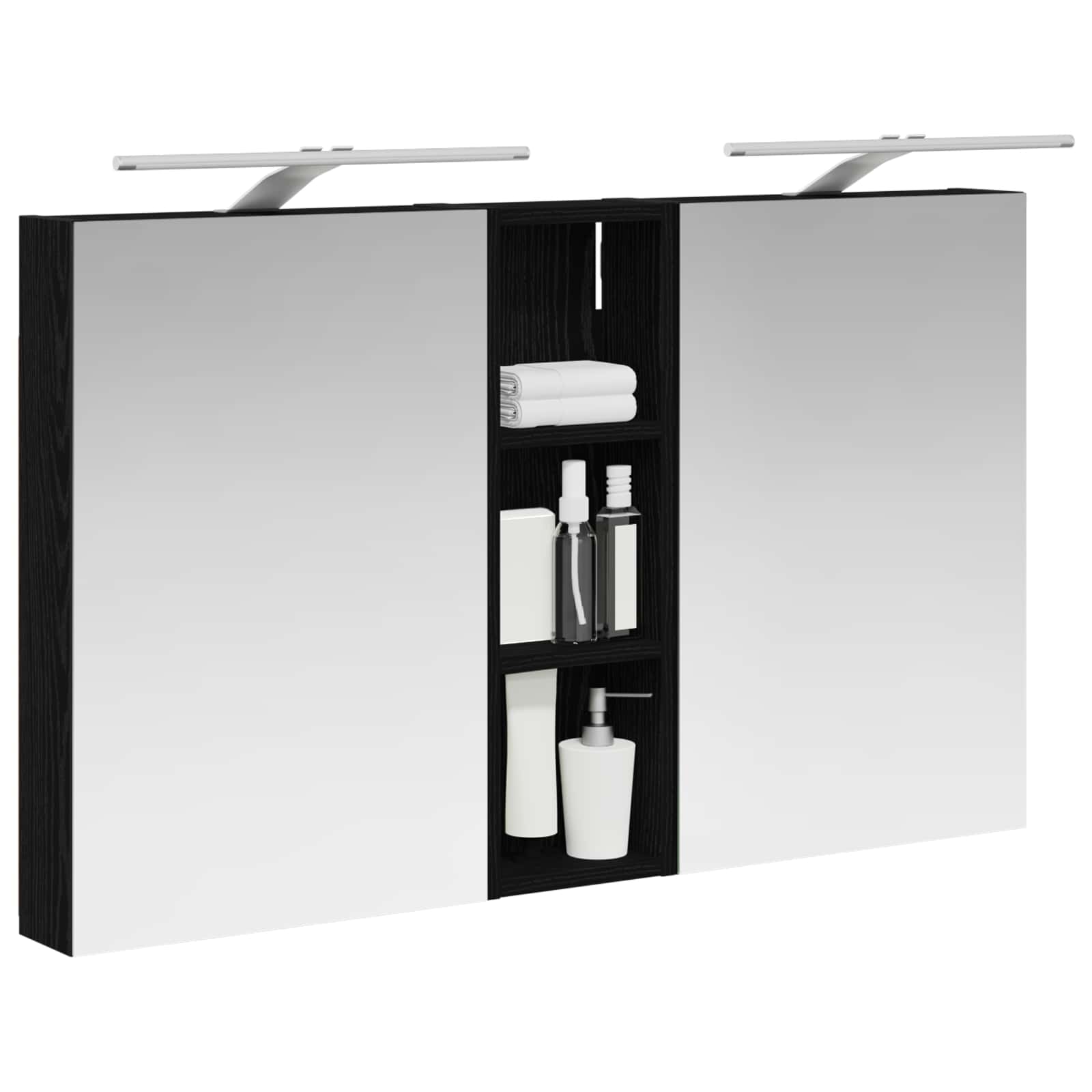 Ensemble de Meubles de Salle de Bain 3 pc 100 x 10,5 x 60,5 cm