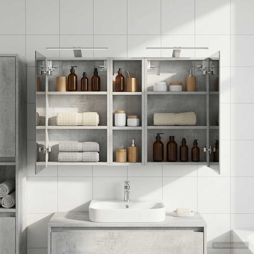 Ensemble de Meubles de Salle de Bain 3 pc 100 x 10,5 x 60,5 cm