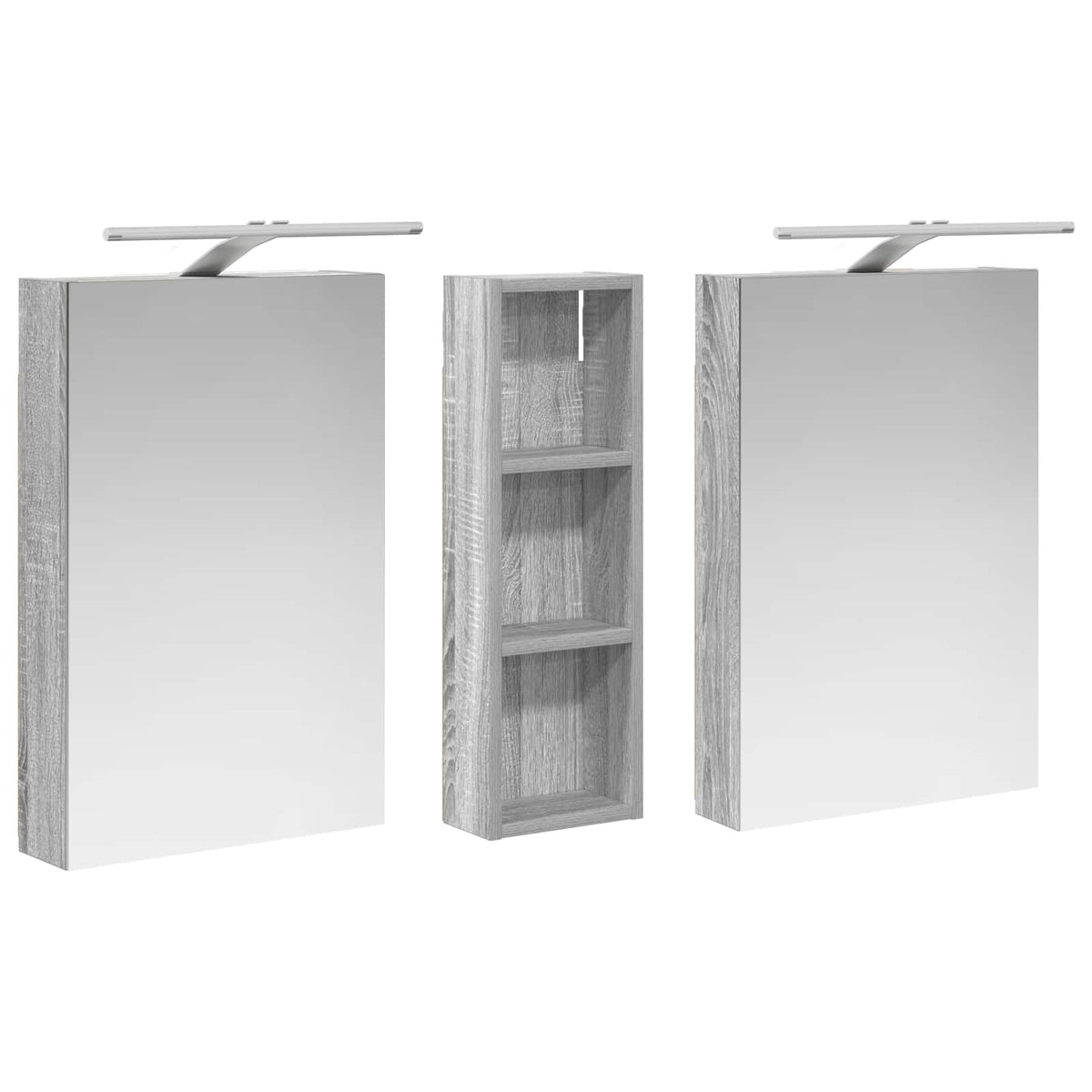 Ensemble de Meubles de Salle de Bain 3 pc 100 x 10,5 x 60,5 cm