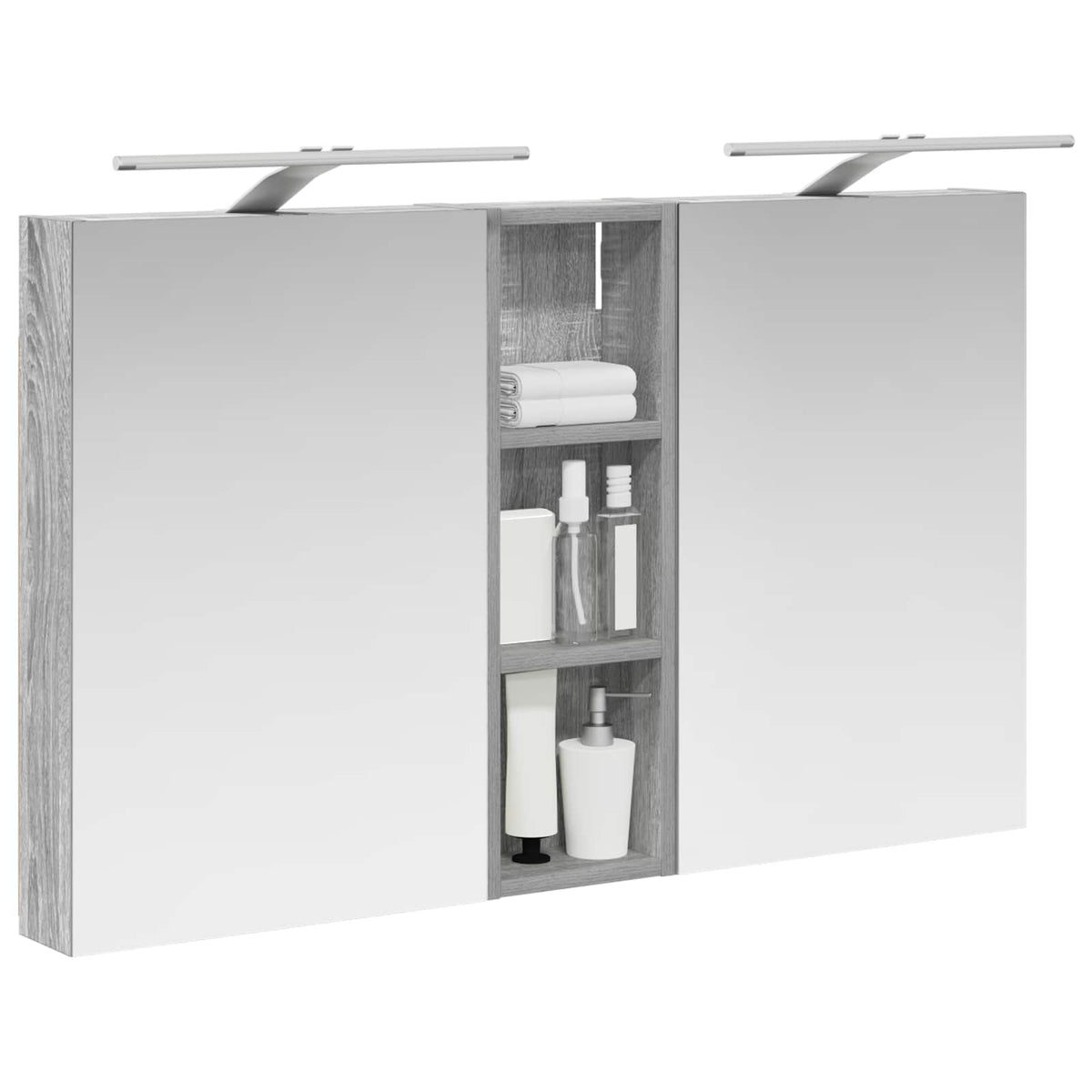 Ensemble de Meubles de Salle de Bain 3 pc 100 x 10,5 x 60,5 cm