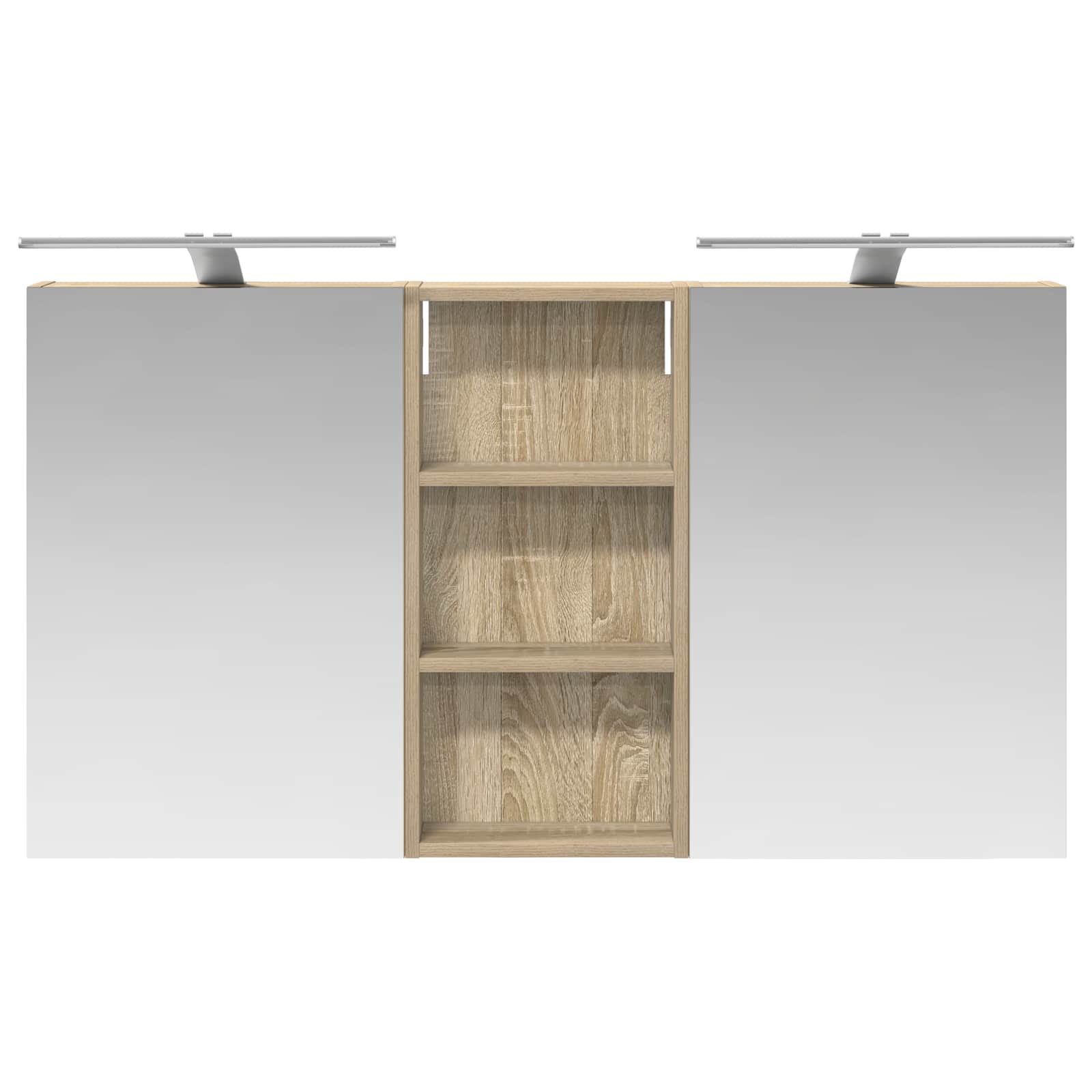 Ensemble de Meubles de Salle de Bain 3 pc 110 x 10,5 x 60,5 cm