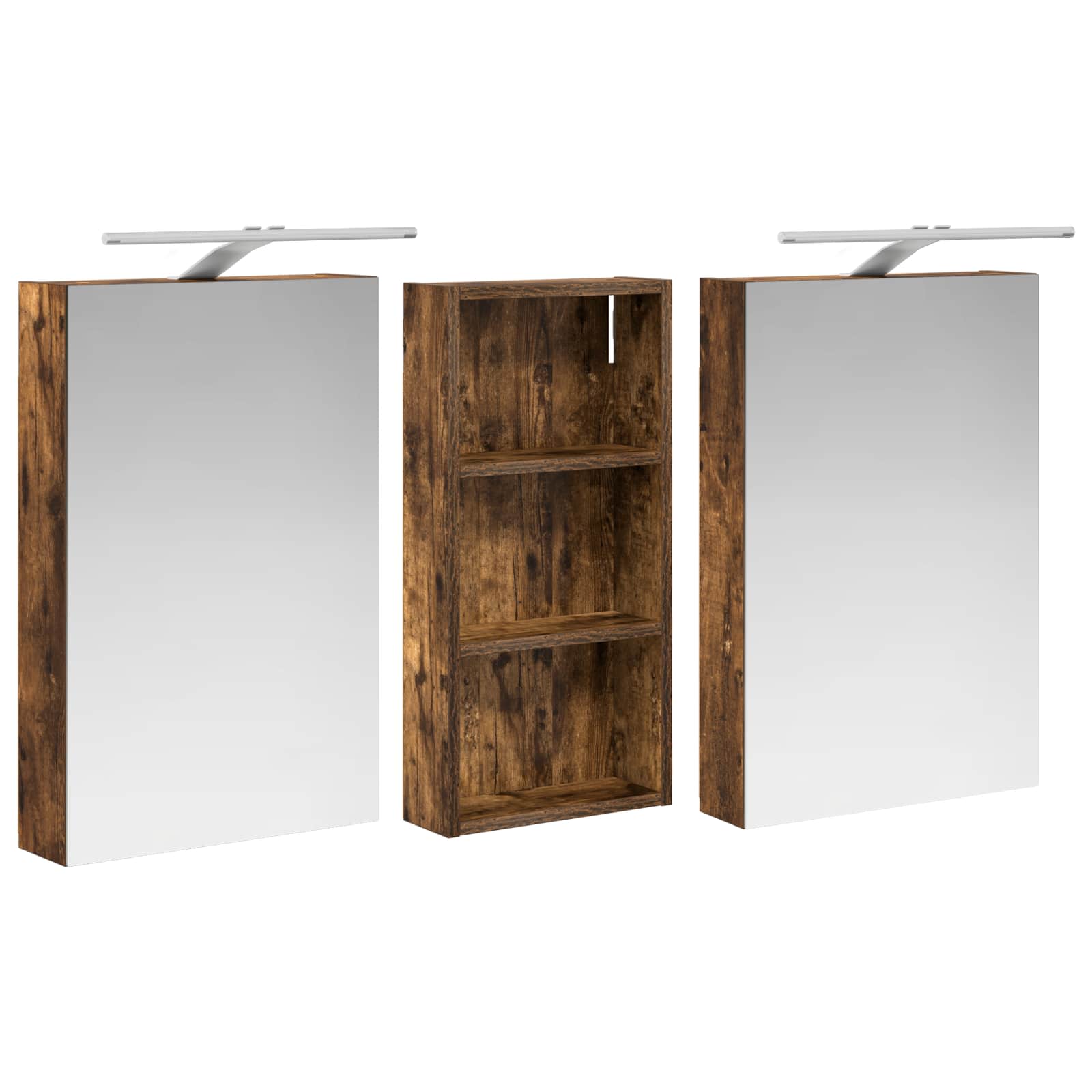 Ensemble de Meubles de Salle de Bain 3 pc 110 x 10,5 x 60,5 cm