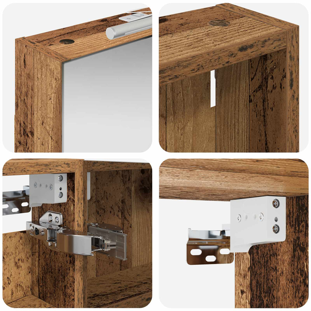 Ensemble de Meubles de Salle de Bain 3 pc 110 x 10,5 x 60,5 cm