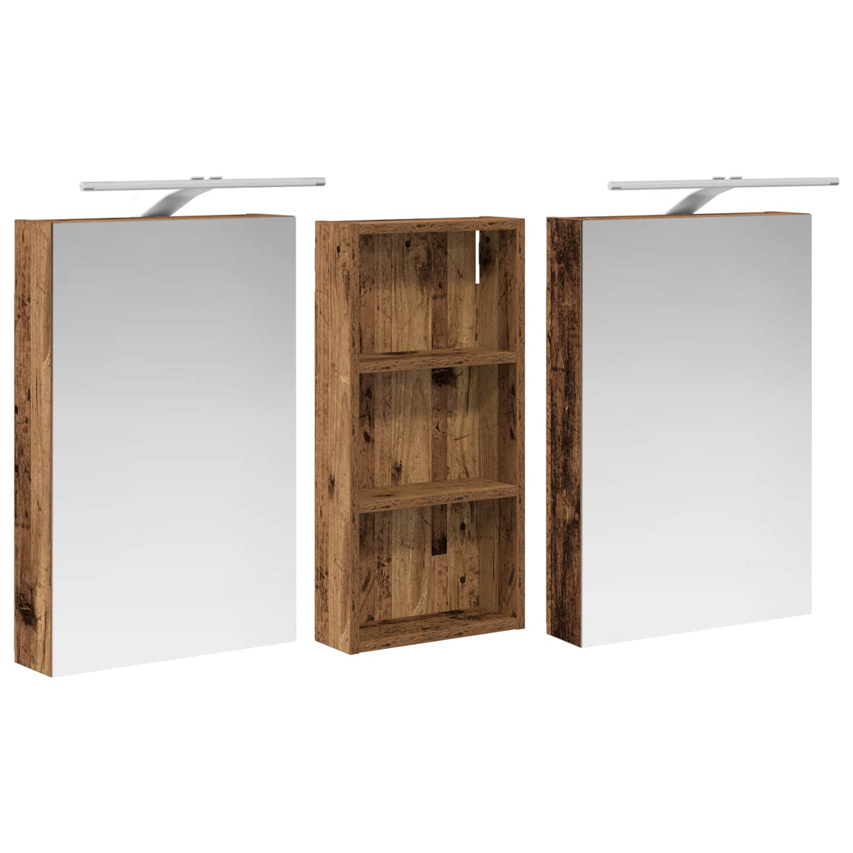 Ensemble de Meubles de Salle de Bain 3 pc 110 x 10,5 x 60,5 cm