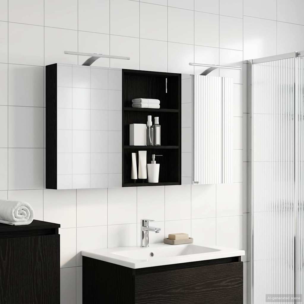Ensemble de Meubles de Salle de Bain 3 pc 120 x 10,5 x 60,5 cm