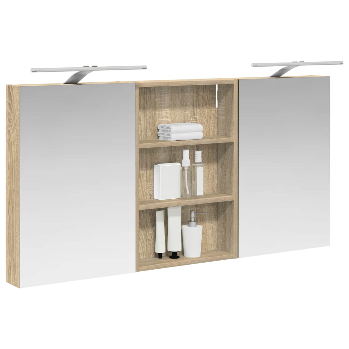 Ensemble de Meubles de Salle de Bain 3 pc 120 x 10,5 x 60,5 cm