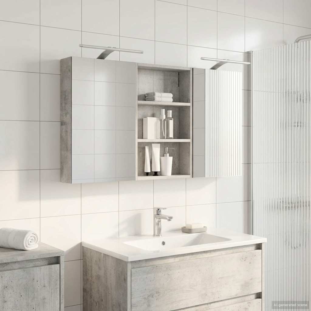 Ensemble de Meubles de Salle de Bain 3 pc 120 x 10,5 x 60,5 cm