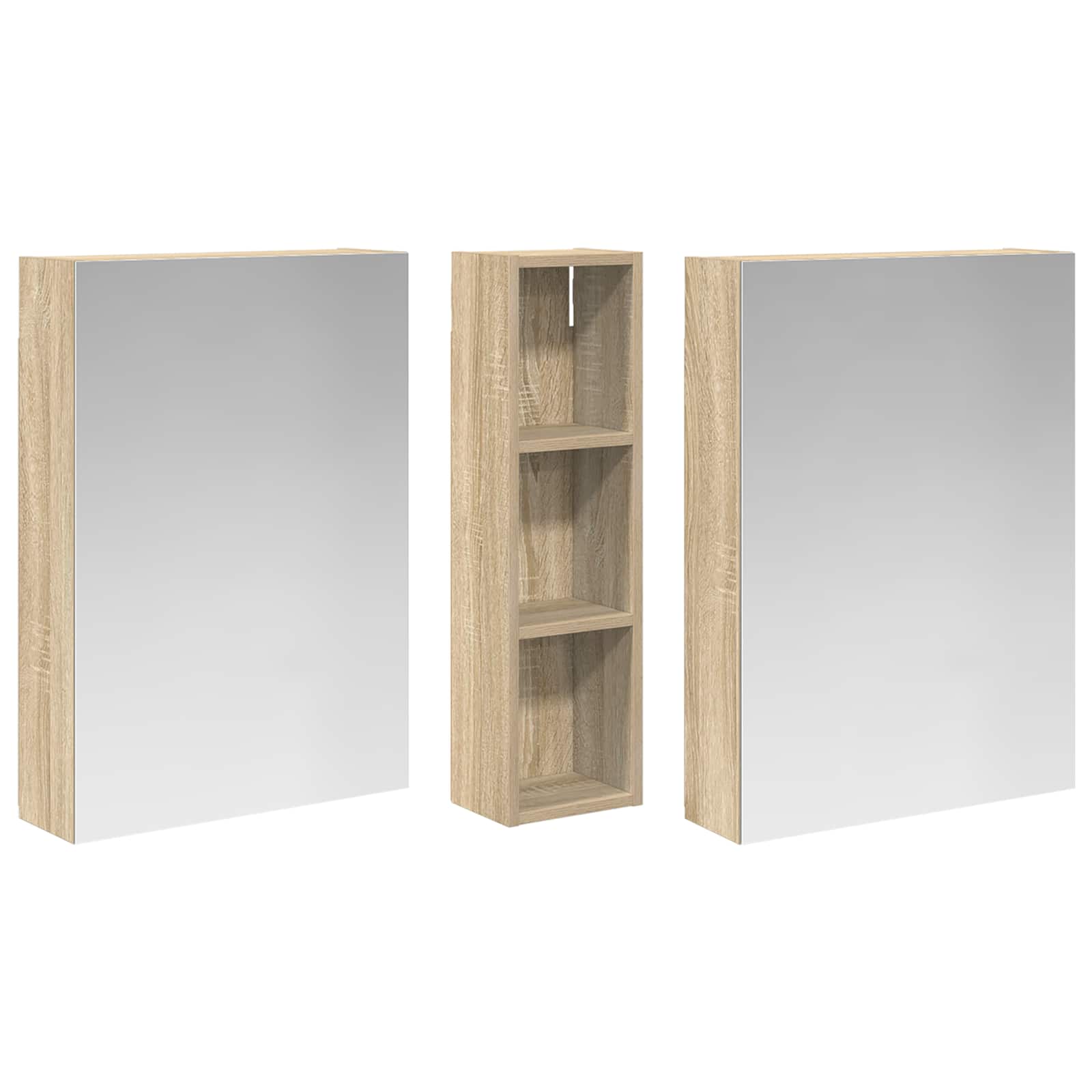 Ensemble de Meubles de Salle de Bain 3 pc 120 x 14,5 x 70 cm - XIOS