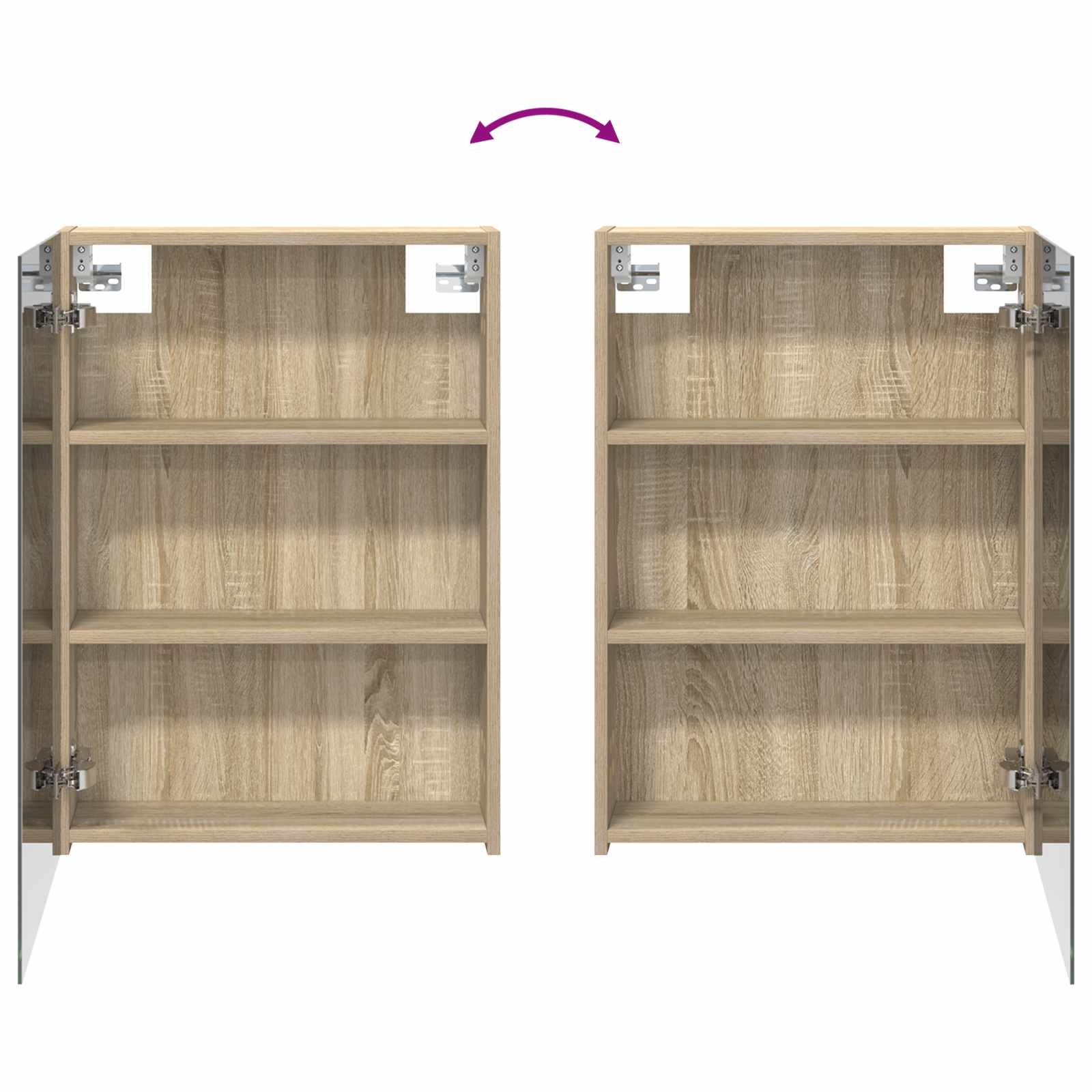 Ensemble de Meubles de Salle de Bain 3 pc 120 x 14,5 x 70 cm - XIOS