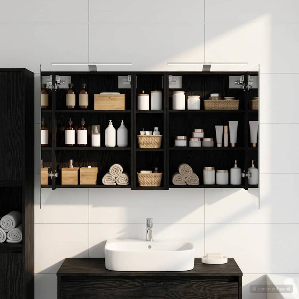 Ensemble de Meubles de Salle de Bain 3 pc 120 x 14,5 x 70 cm