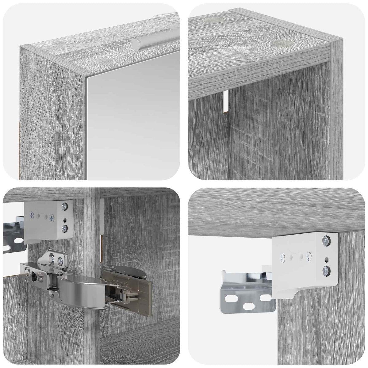 Ensemble de Meubles de Salle de Bain 3 pc 120 x 14,5 x 70 cm