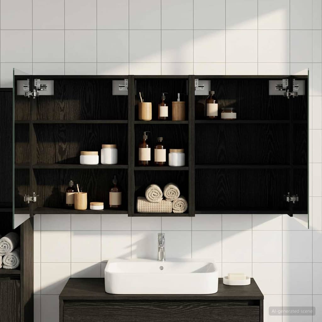 Ensemble de Meubles de Salle de Bain 3 pc 130 x 14,5 x 70 cm