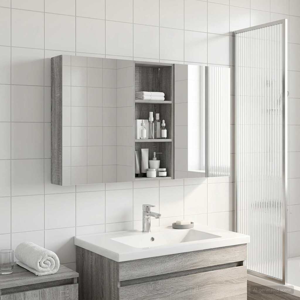 Ensemble de Meubles de Salle de Bain 3 pc 130 x 14,5 x 70 cm