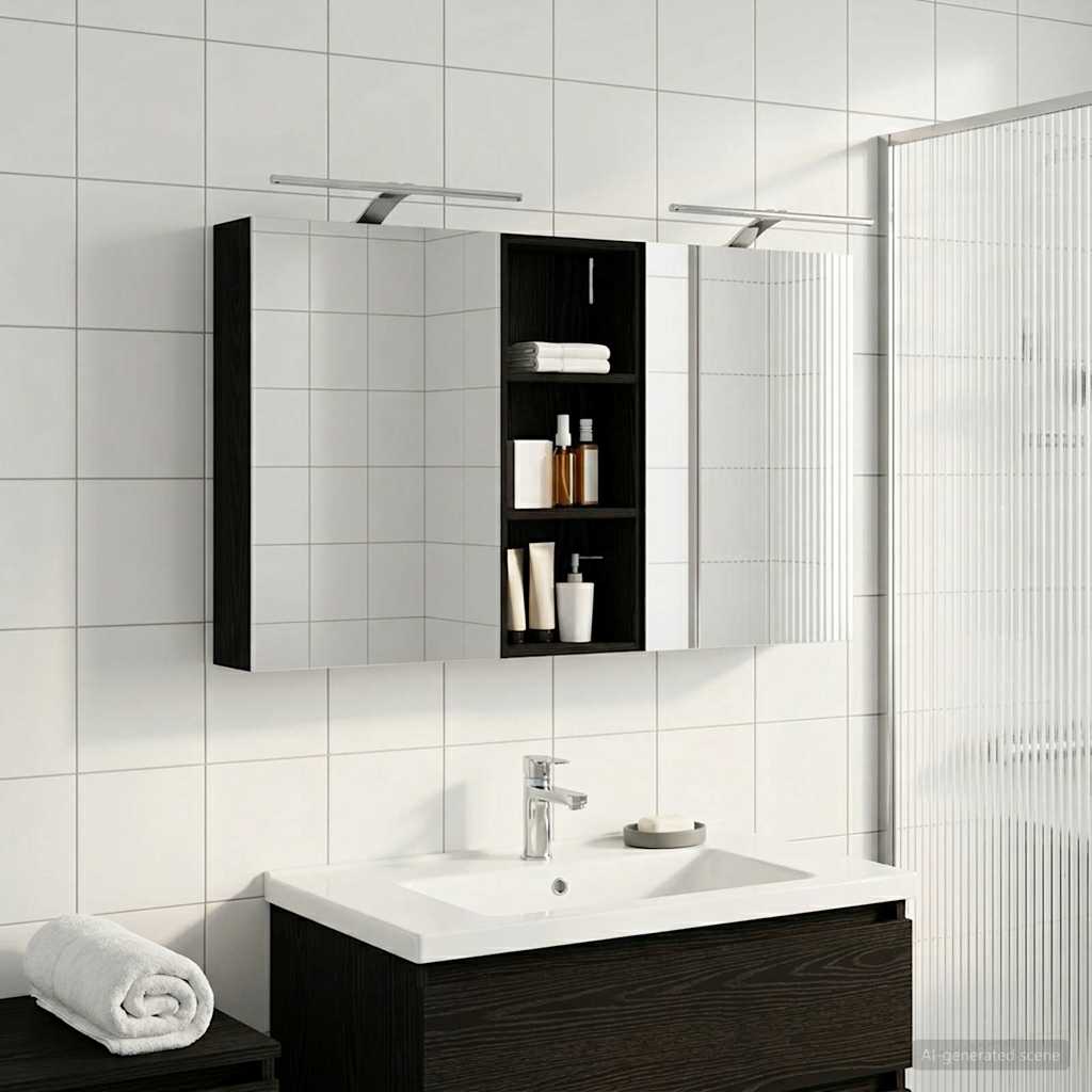 Ensemble de Meubles de Salle de Bain 3 pc 130 x 14,5 x 70 cm