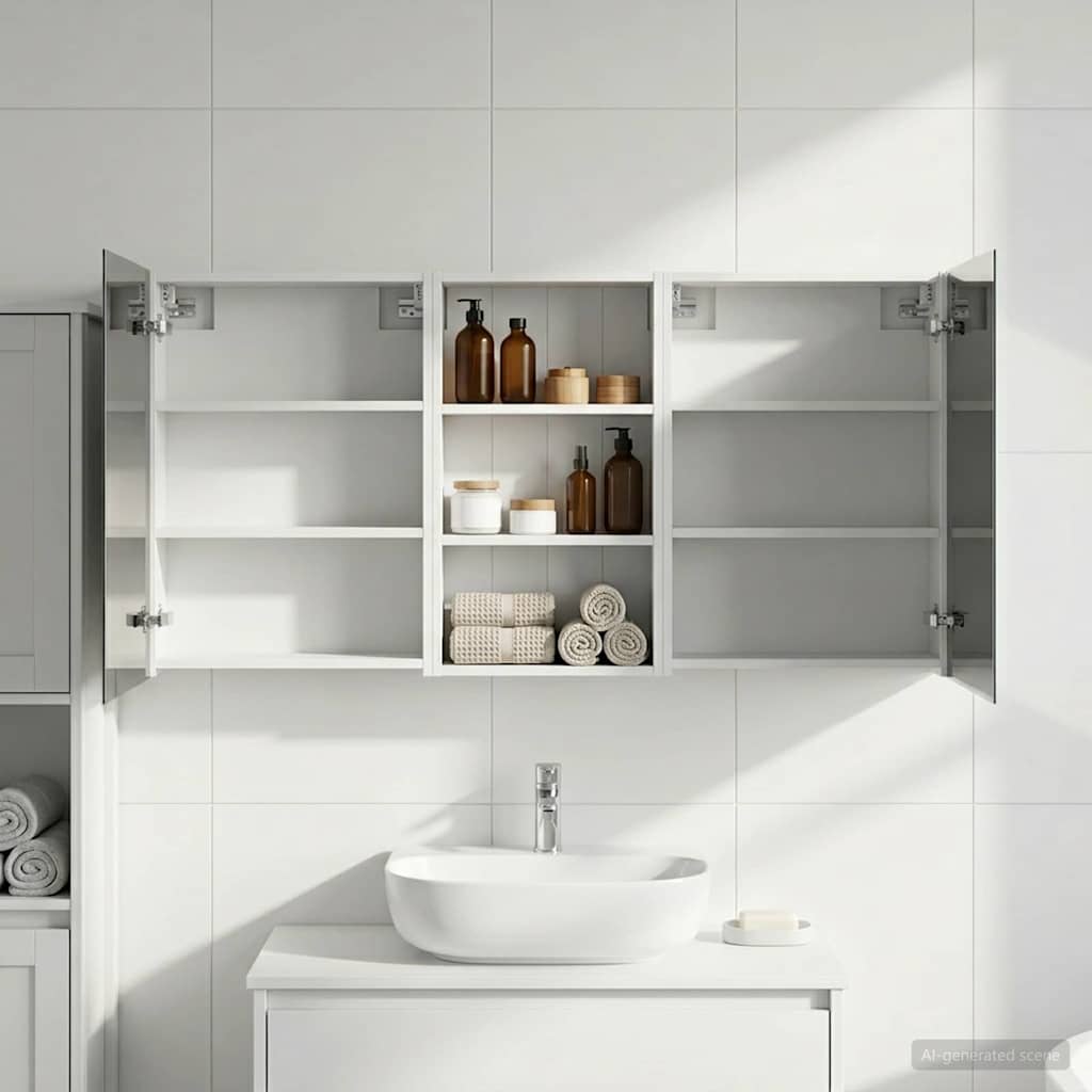 Ensemble de Meubles de Salle de Bain 3 pc 140 x 14,5 x 70 cm