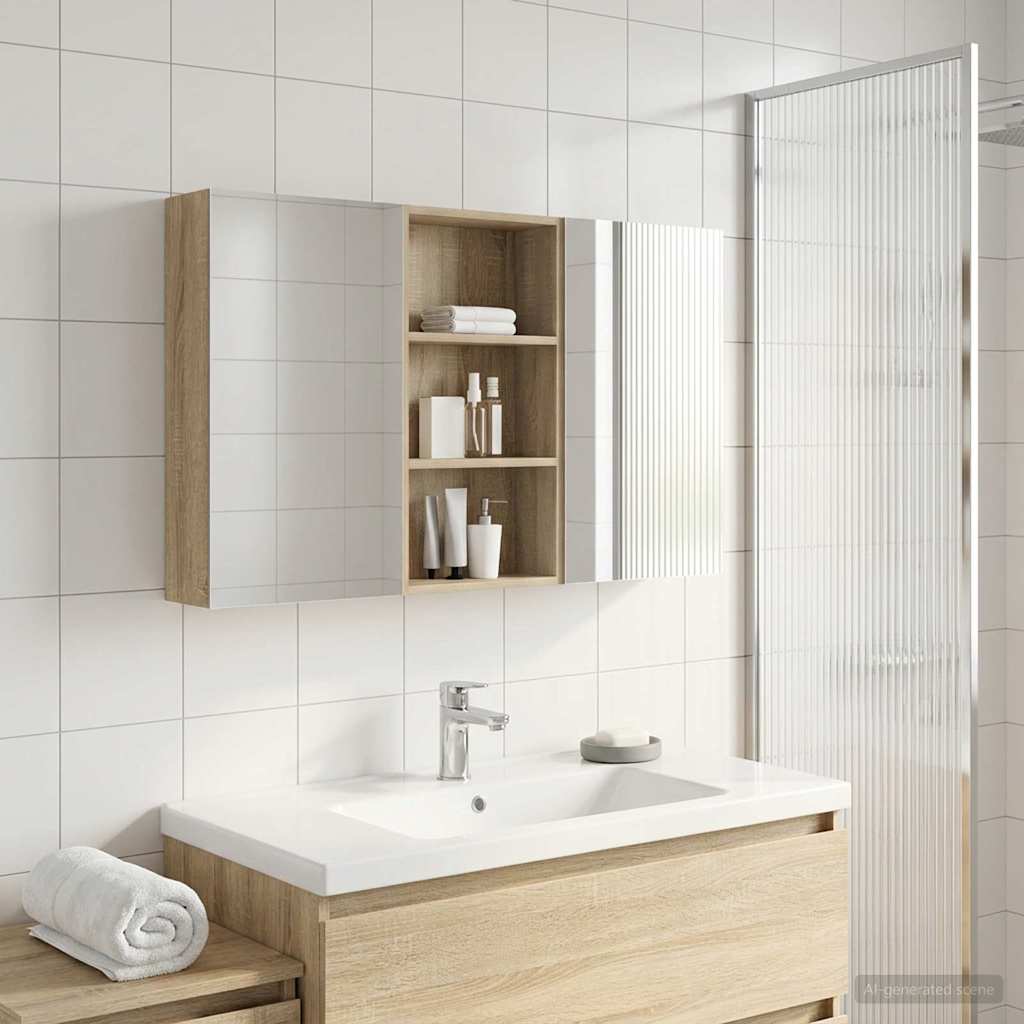 Ensemble de Meubles de Salle de Bain 3 pc 140 x 14,5 x 70 cm