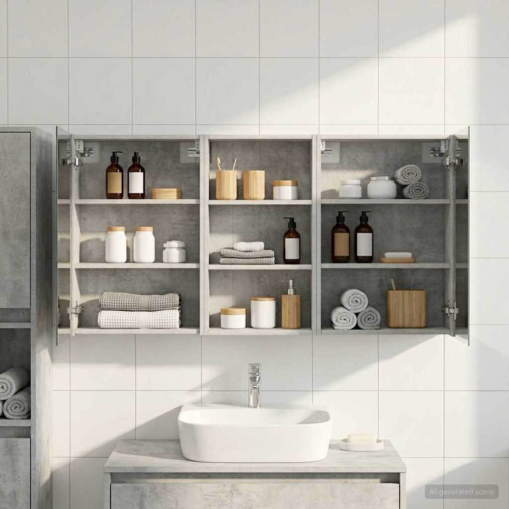 Ensemble de Meubles de Salle de Bain 3 pc 140 x 14,5 x 70 cm - XIOS