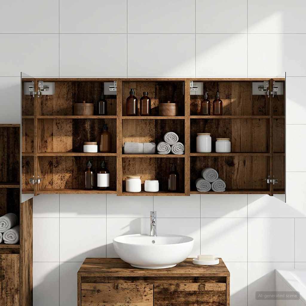 Ensemble de Meubles de Salle de Bain 3 pc 140 x 14,5 x 70 cm