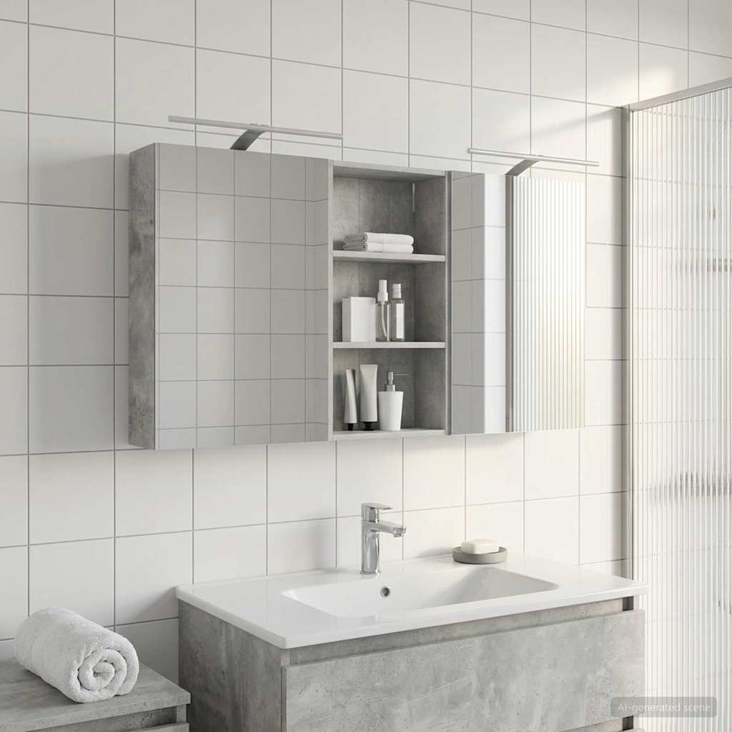 Ensemble de Meubles de Salle de Bain 3 pc 140 x 14,5 x 70 cm - XIOS