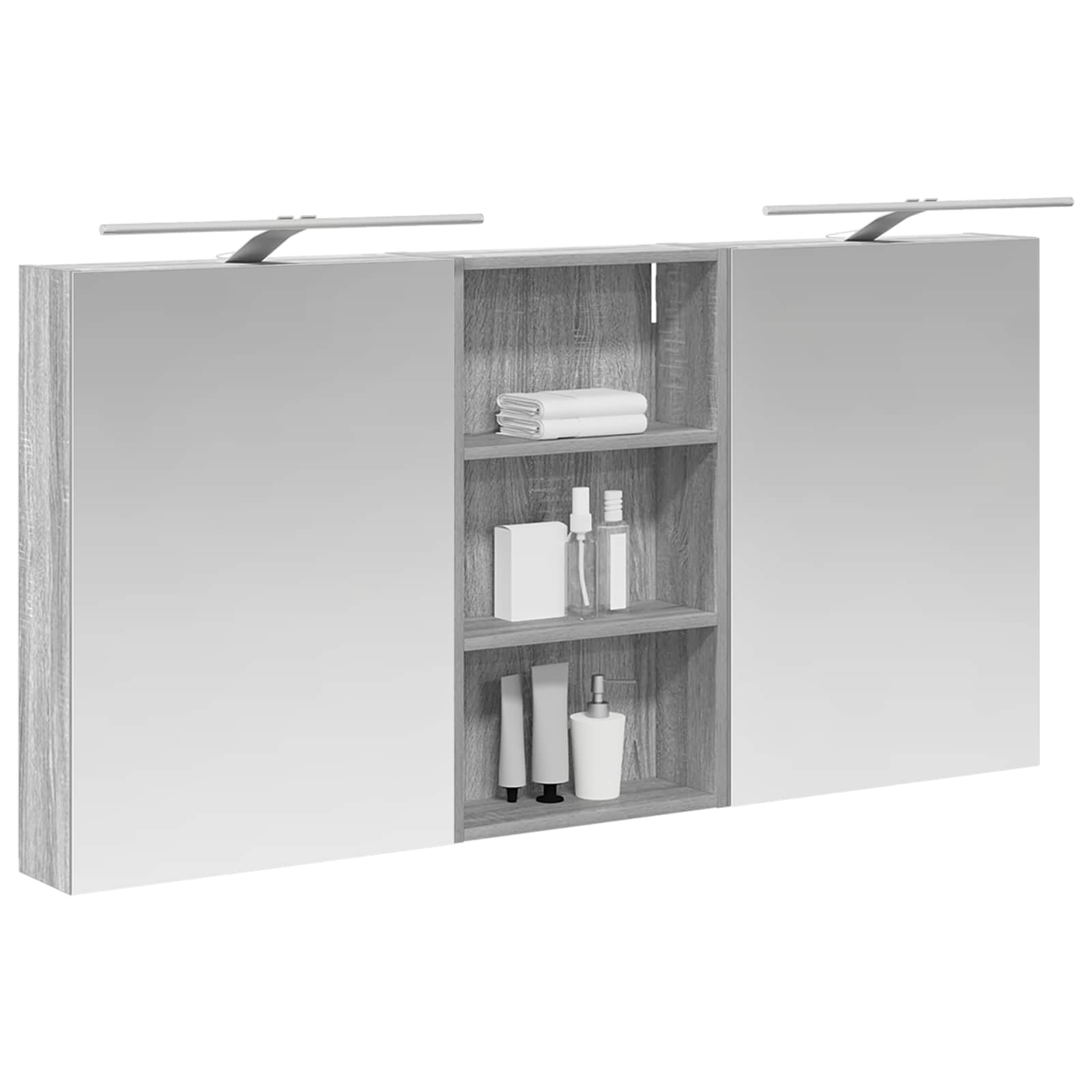 Ensemble de Meubles de Salle de Bain 3 pc 140 x 14,5 x 70 cm - XIOS