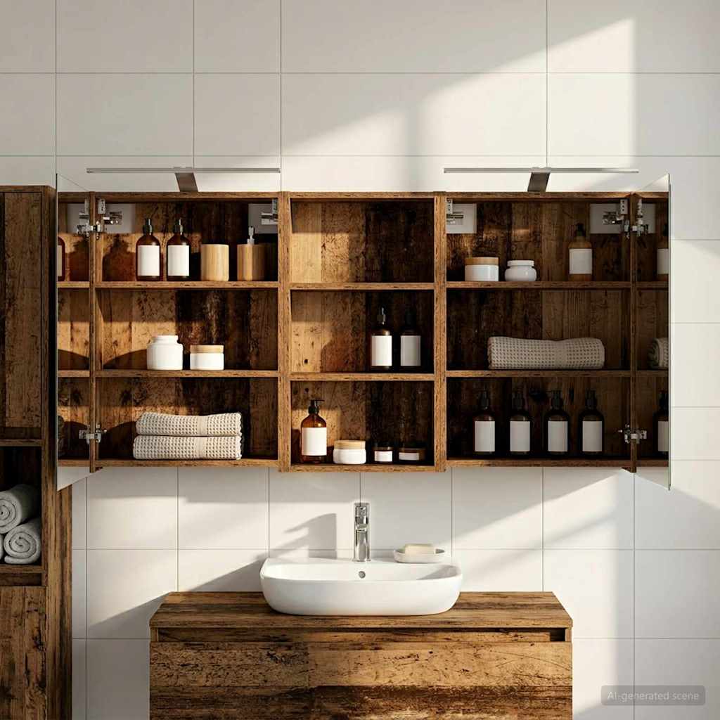 Ensemble de Meubles de Salle de Bain 3 pc 140 x 14,5 x 70 cm