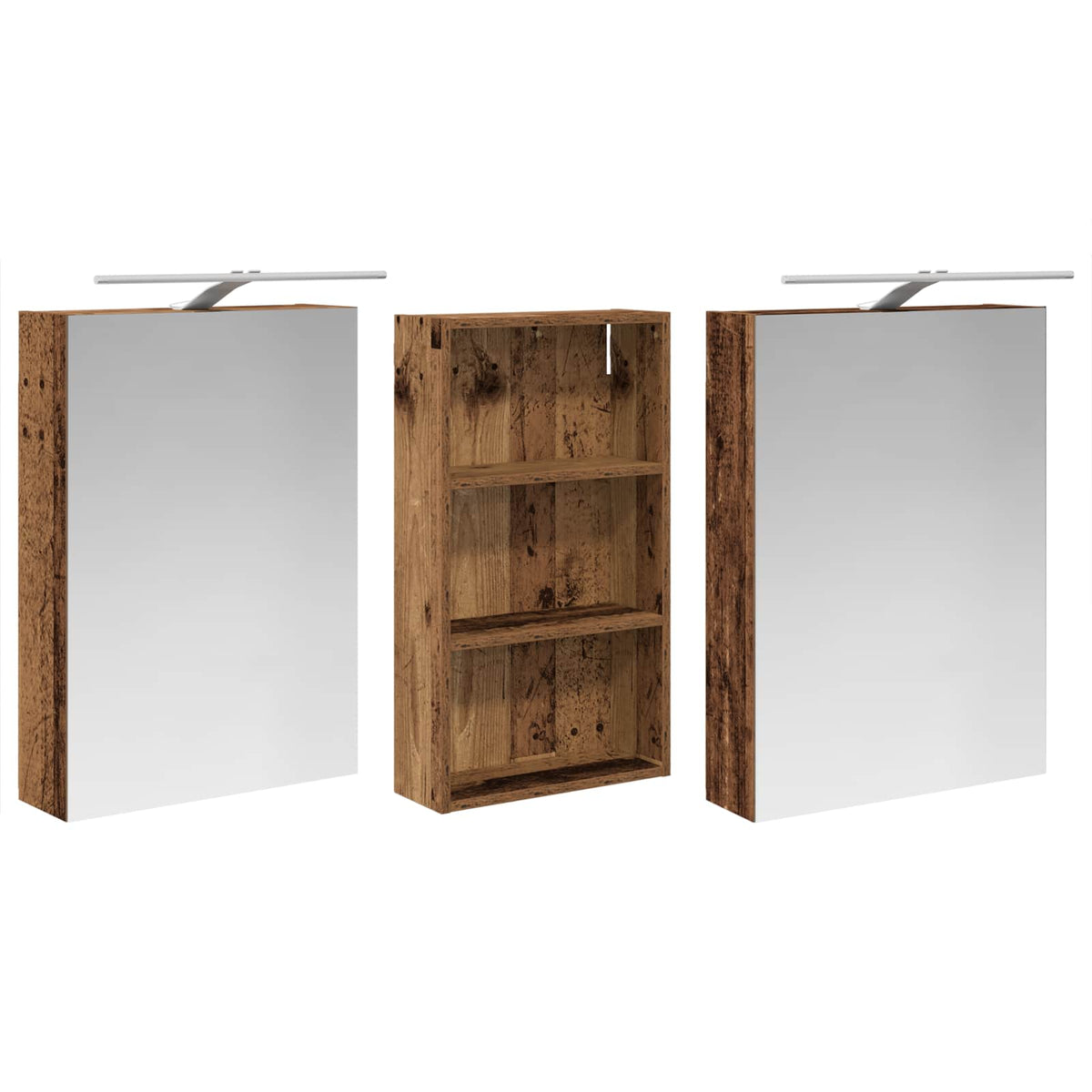 Ensemble de Meubles de Salle de Bain 3 pc 140 x 14,5 x 70 cm