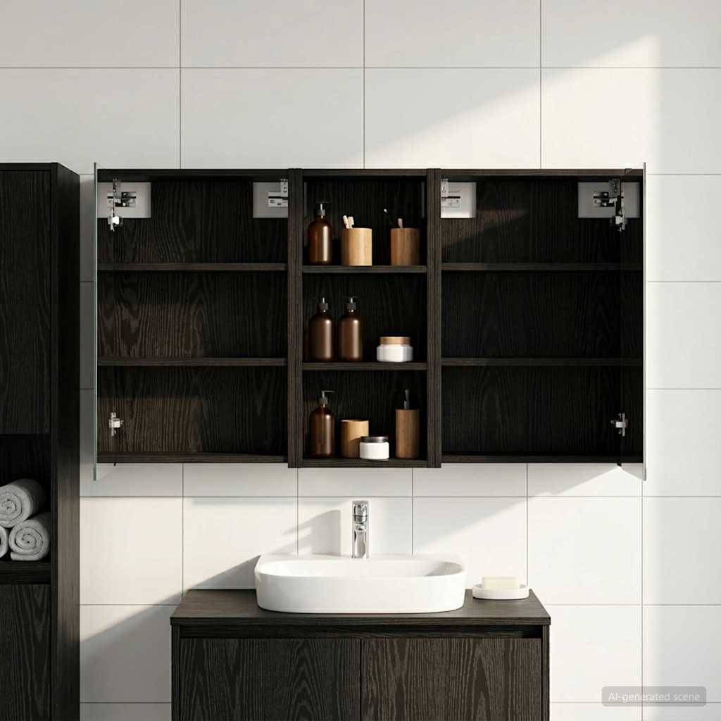Ensemble de Meubles de Salle de Bain 3 pc 116 x 16 x 62,5 cm