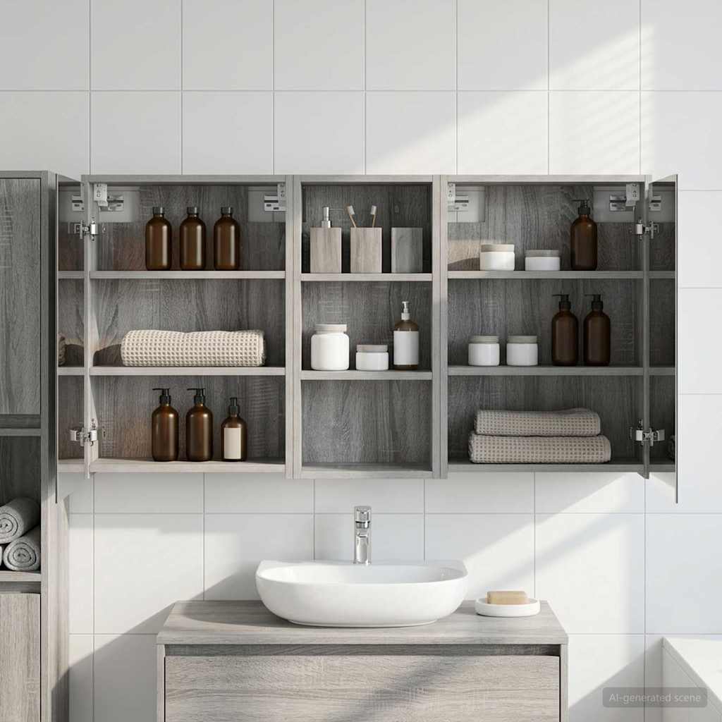 Ensemble de Meubles de Salle de Bain 3 pc 116 x 16 x 62,5 cm