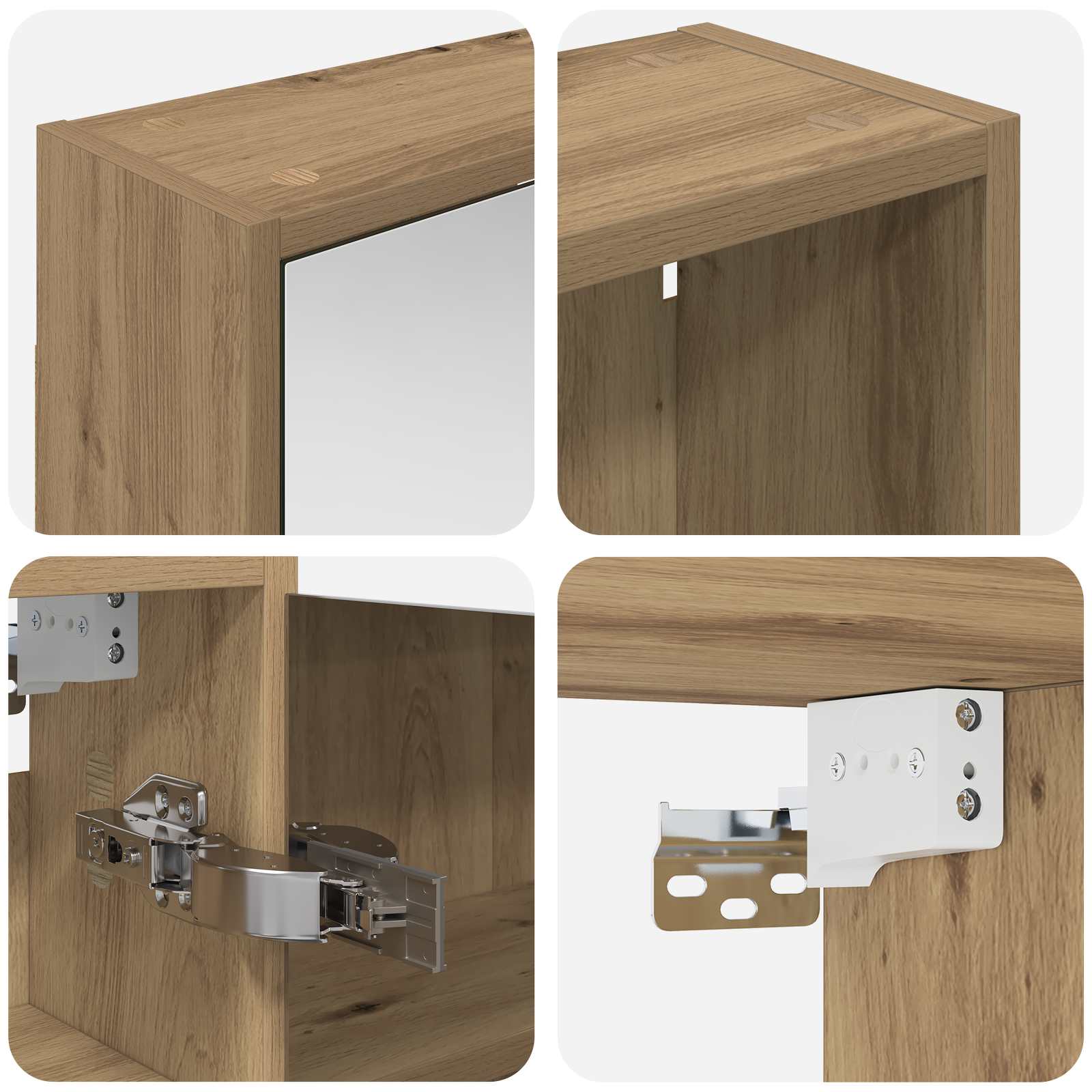 Ensemble de Meubles de Salle de Bain 3 pc 116 x 16 x 62,5 cm