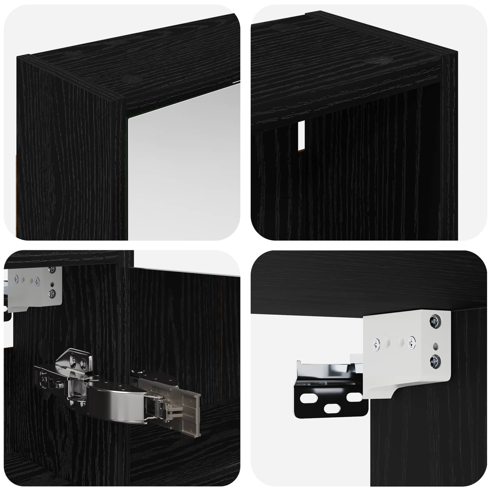 Ensemble de Meubles de Salle de Bain 3 pc 126 x 16 x 62.5 cm