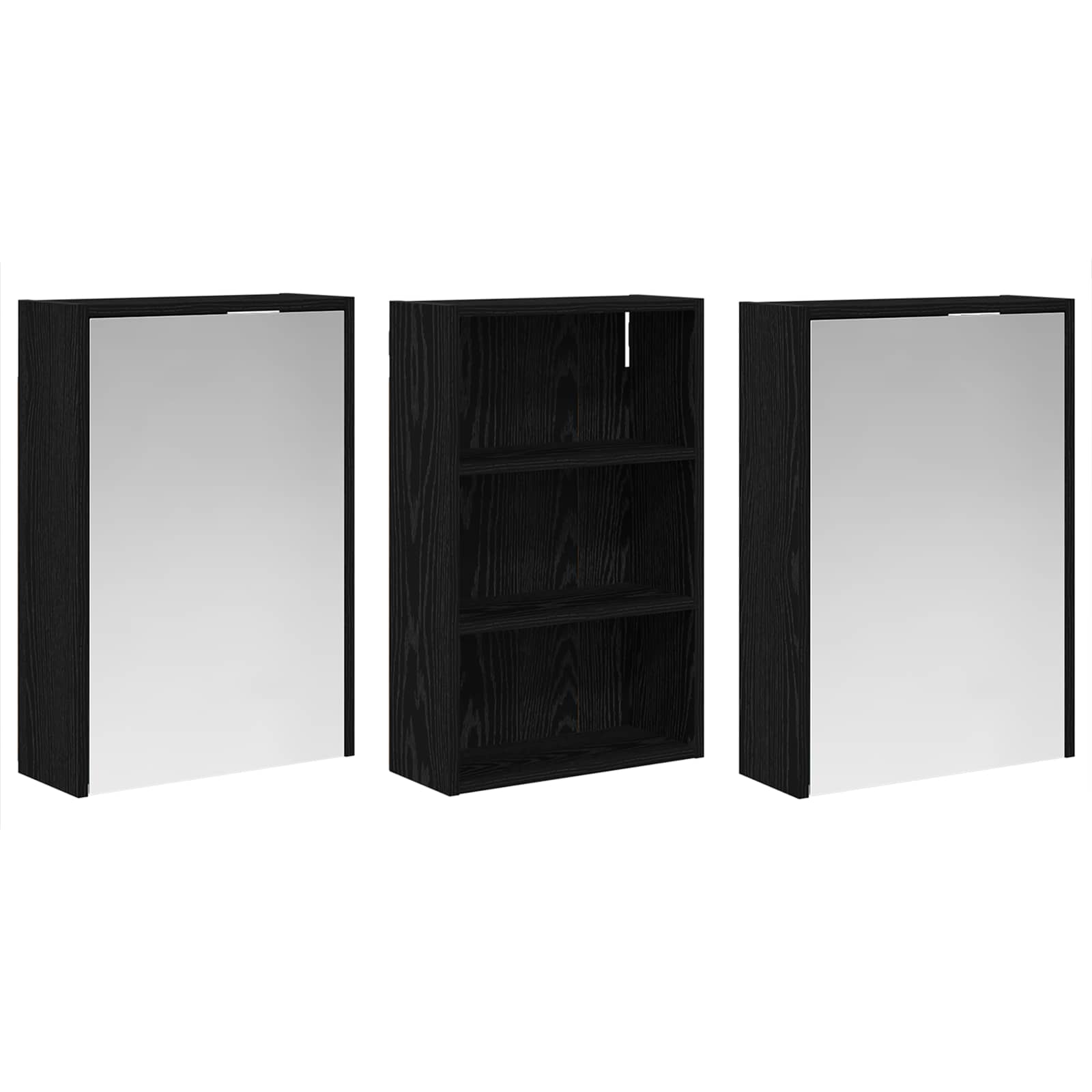Ensemble de Meubles de Salle de Bain 3 pc 126 x 16 x 62.5 cm
