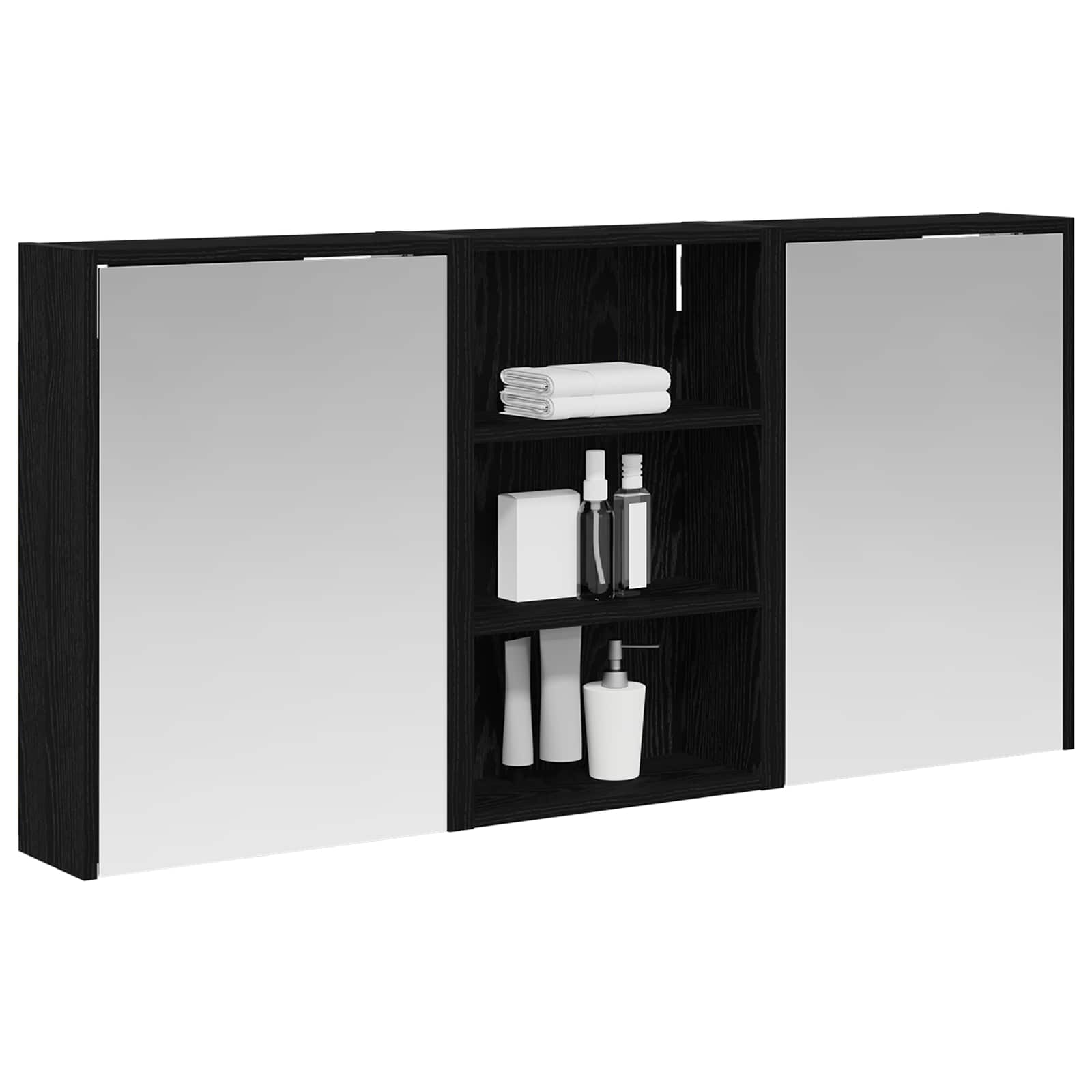 Ensemble de Meubles de Salle de Bain 3 pc 126 x 16 x 62.5 cm