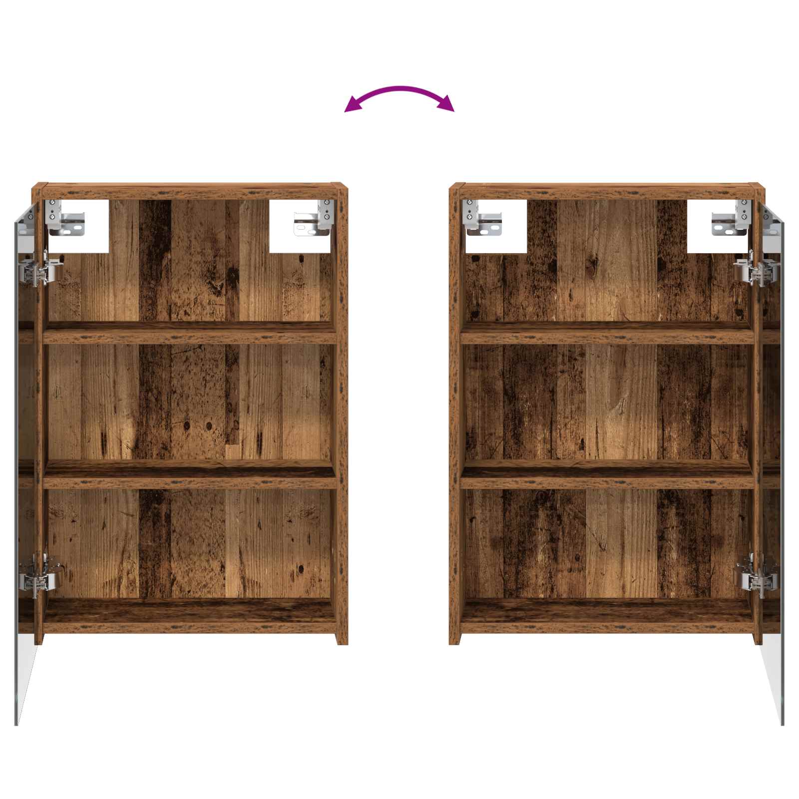Ensemble de Meubles de Salle de Bain 3 pc 126 x 16 x 62.5 cm