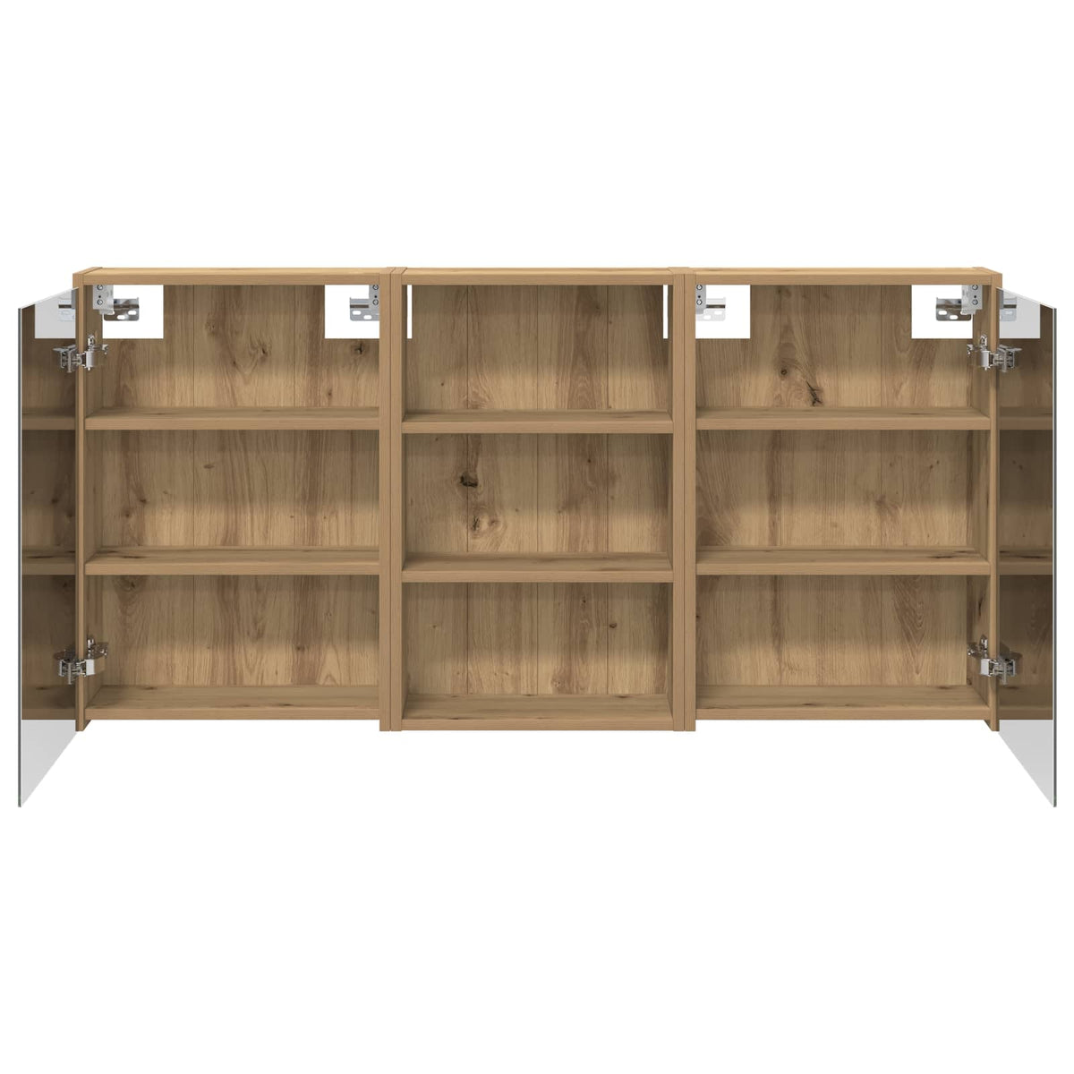 Ensemble de Meubles de Salle de Bain 3 pc 126 x 16 x 62.5 cm