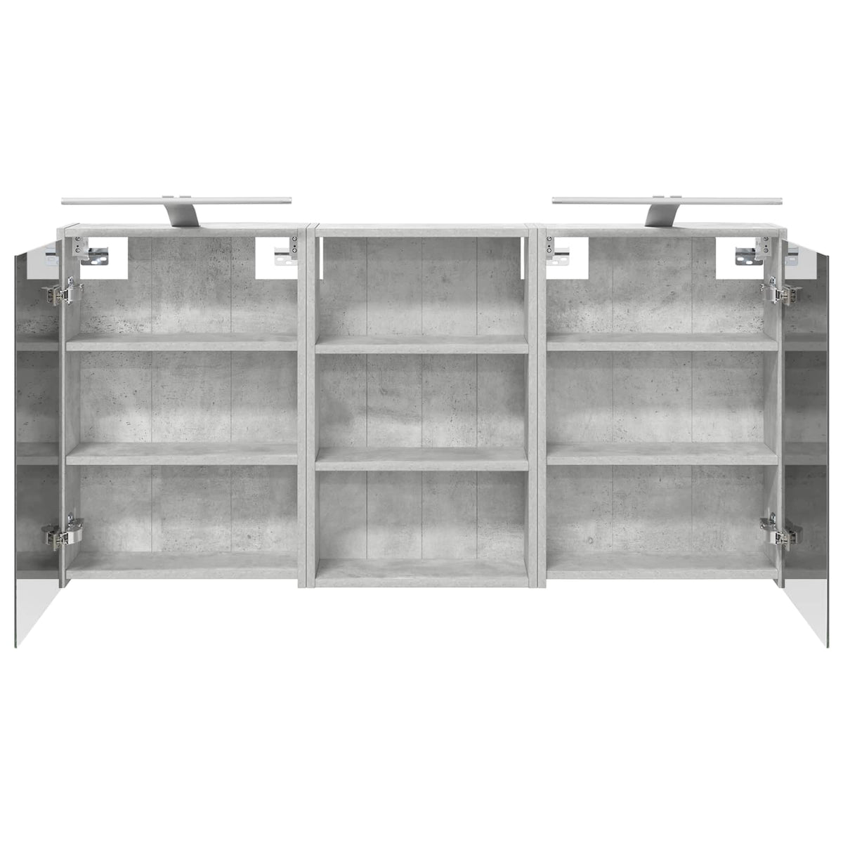 Ensemble de Meubles de Salle de Bain 3 pc 126 x 16 x 62.5 cm