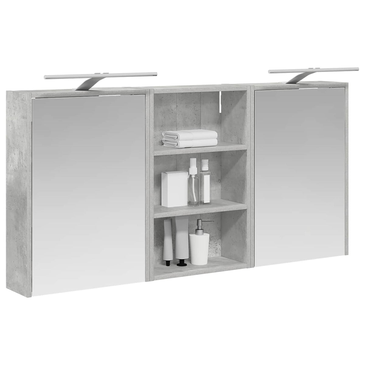 Ensemble de Meubles de Salle de Bain 3 pc 126 x 16 x 62.5 cm