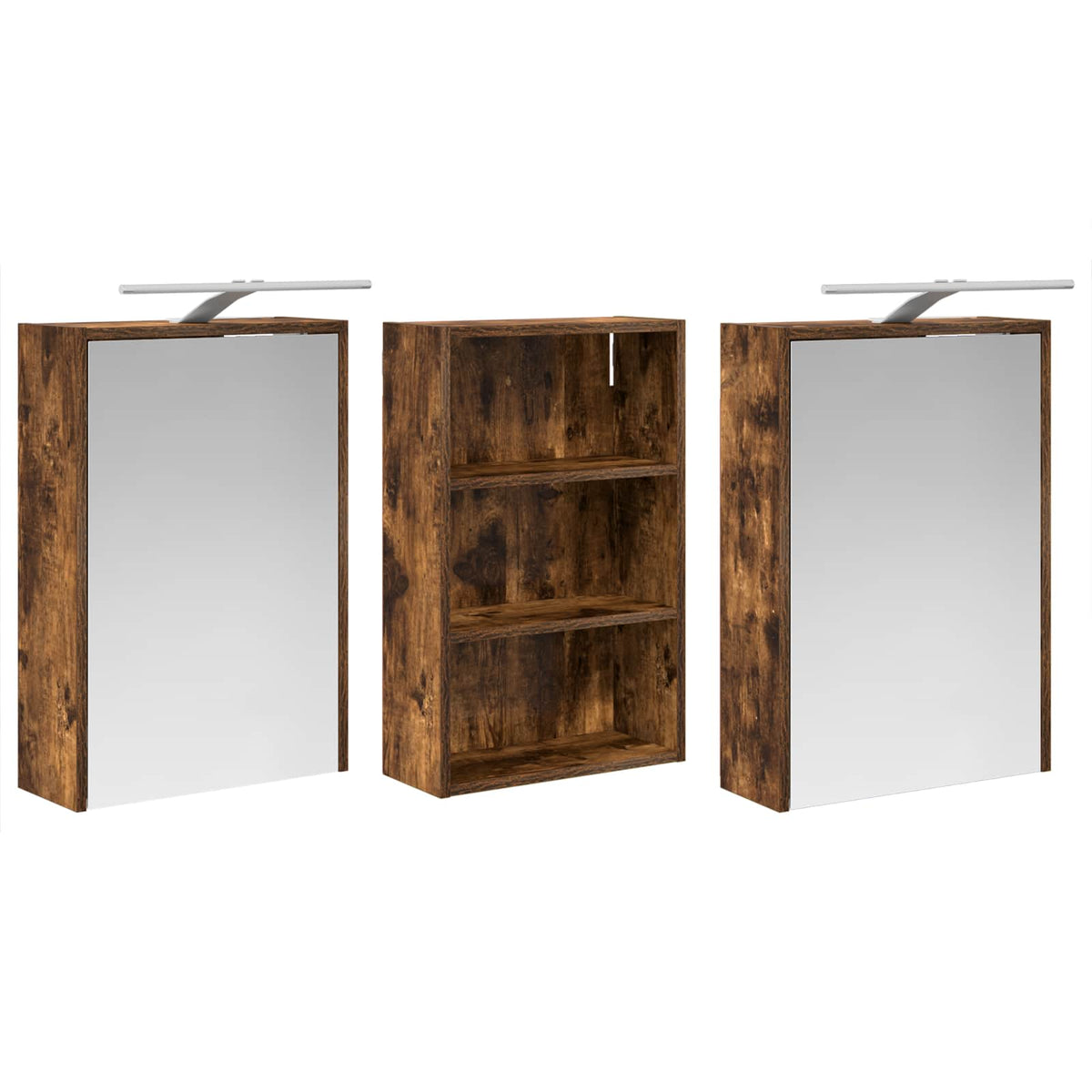 Ensemble de Meubles de Salle de Bain 3 pc 126 x 16 x 62.5 cm