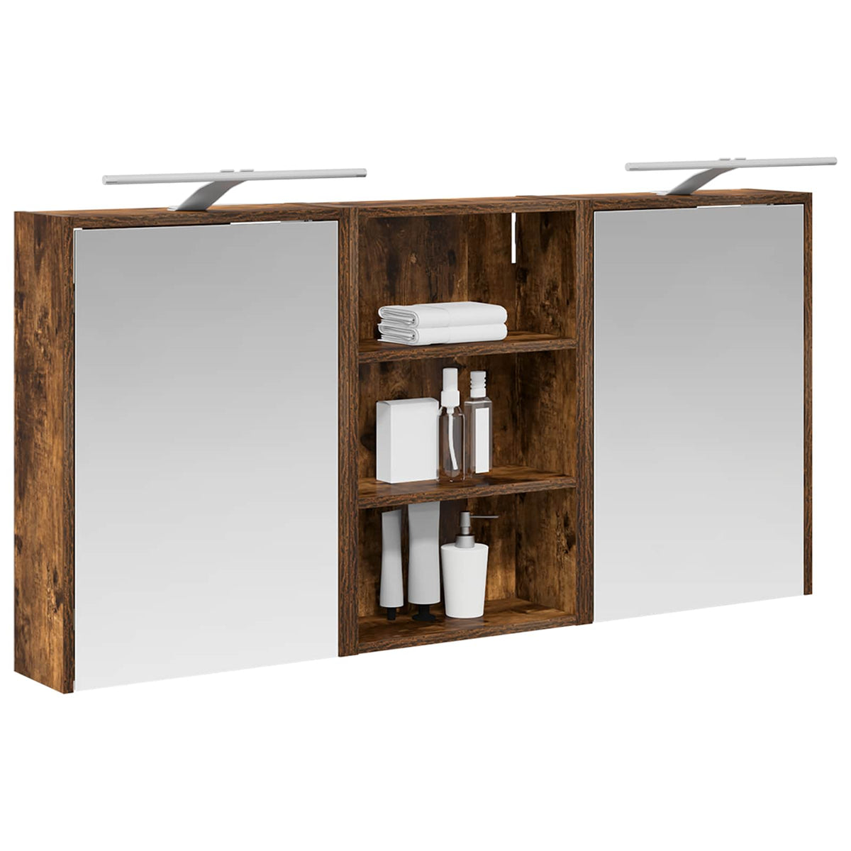 Ensemble de Meubles de Salle de Bain 3 pc 126 x 16 x 62.5 cm