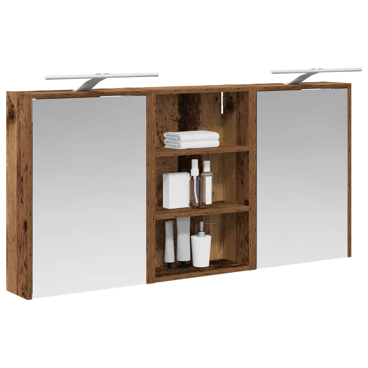 Ensemble de Meubles de Salle de Bain 3 pc 126 x 16 x 62.5 cm