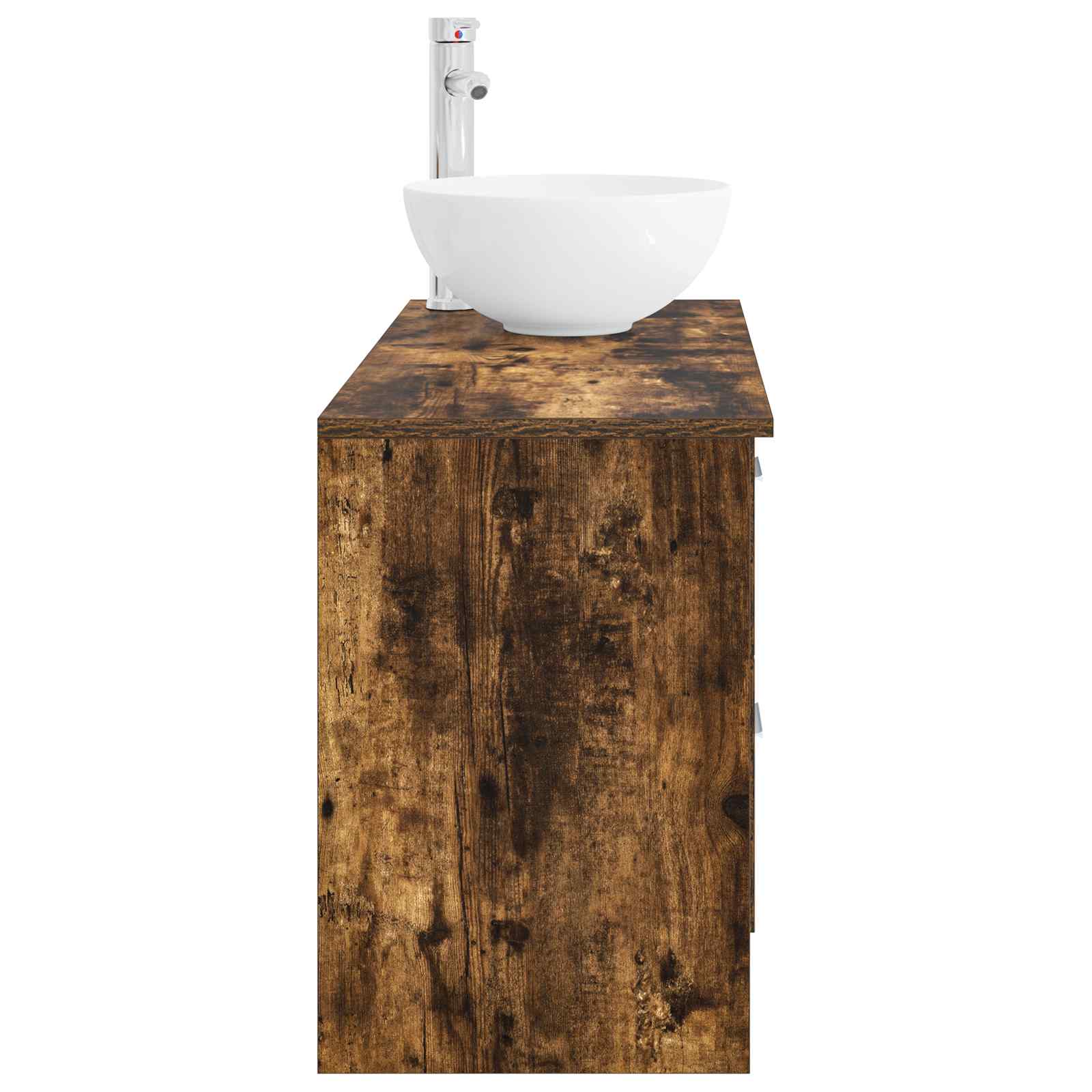 Ensemble de mobilier de salle de bain 2 pc Chêne fumé