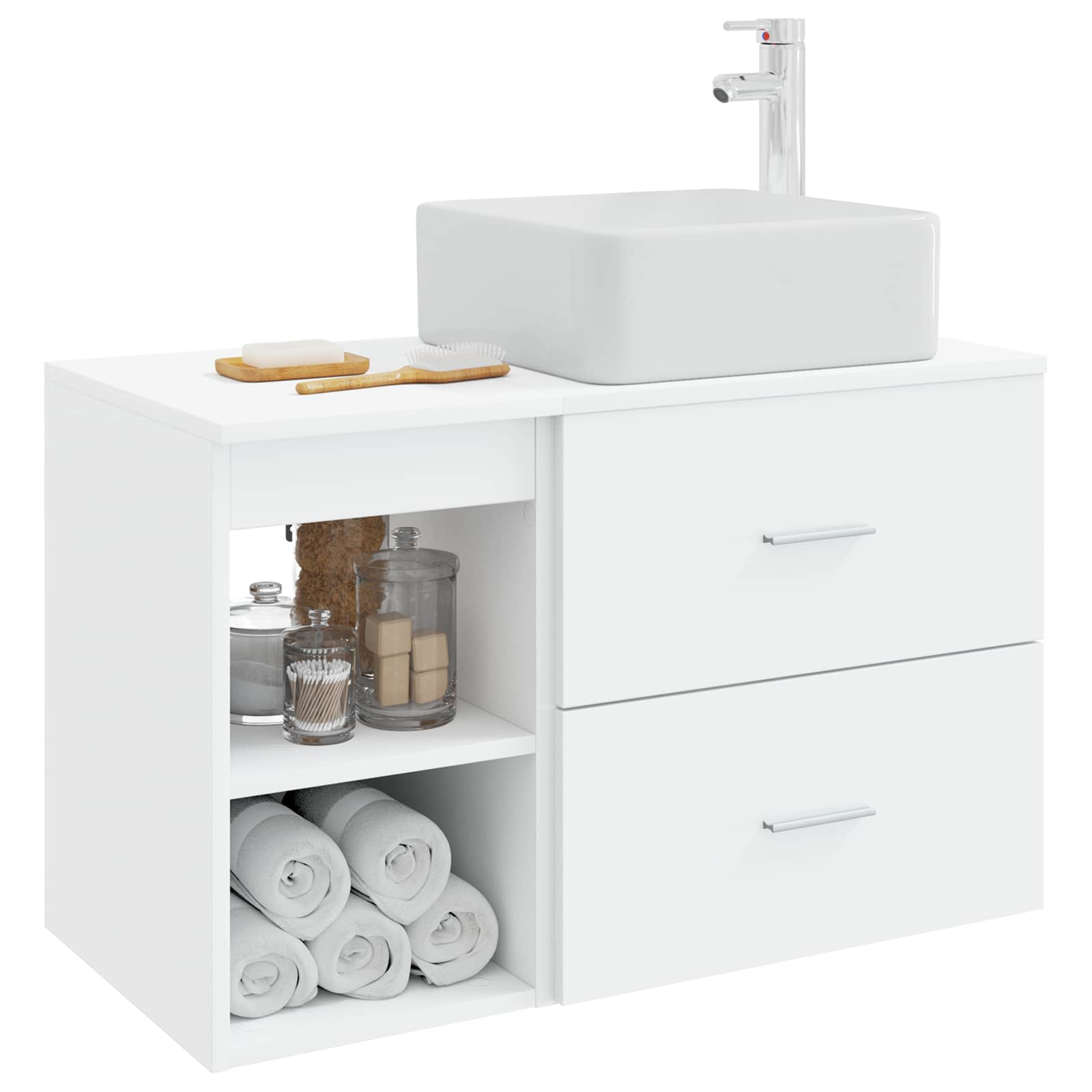 Ensemble de mobilier de salle de bain 2 pc Blanc - XIOS