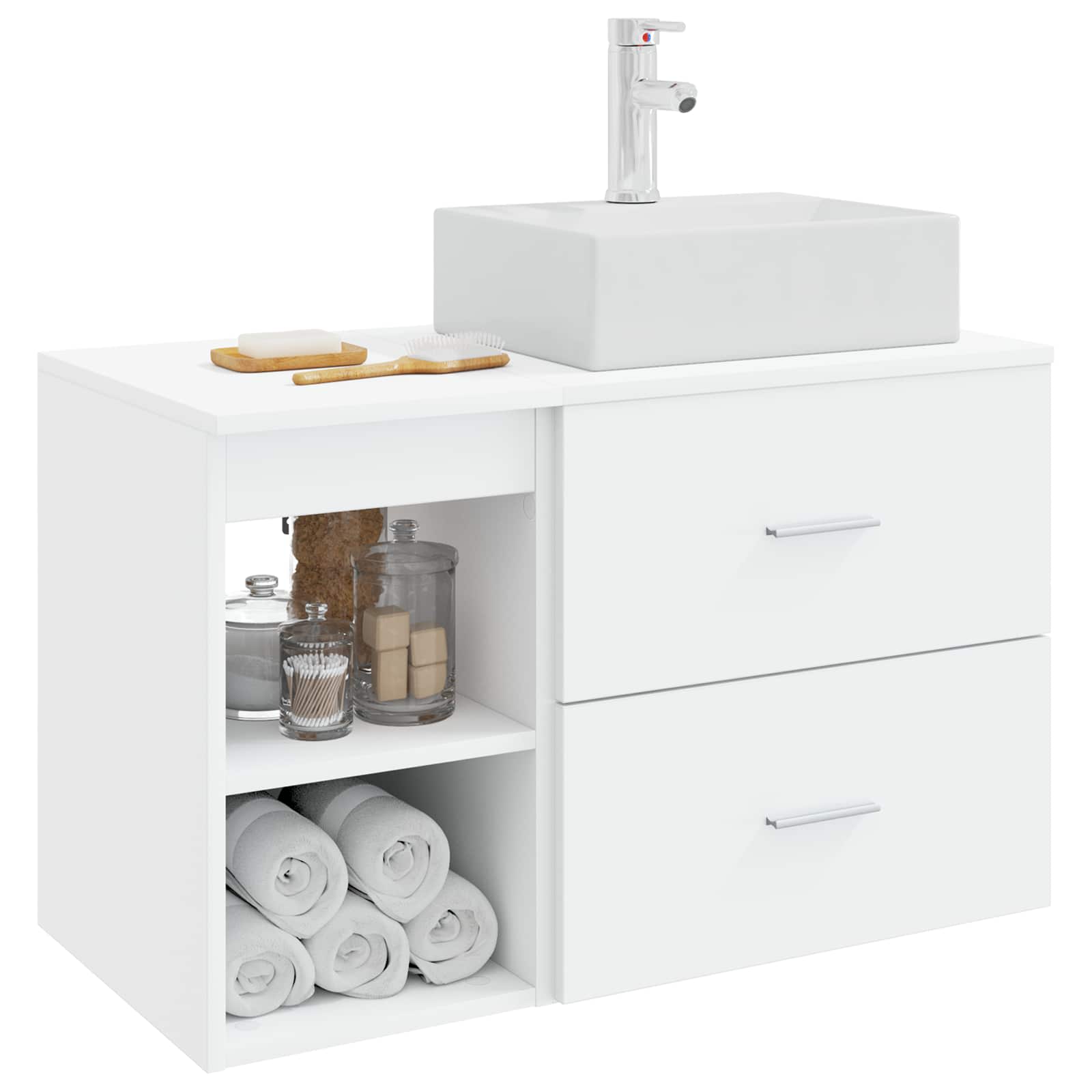 Ensemble de mobilier de salle de bain 2 pc Blanc - XIOS