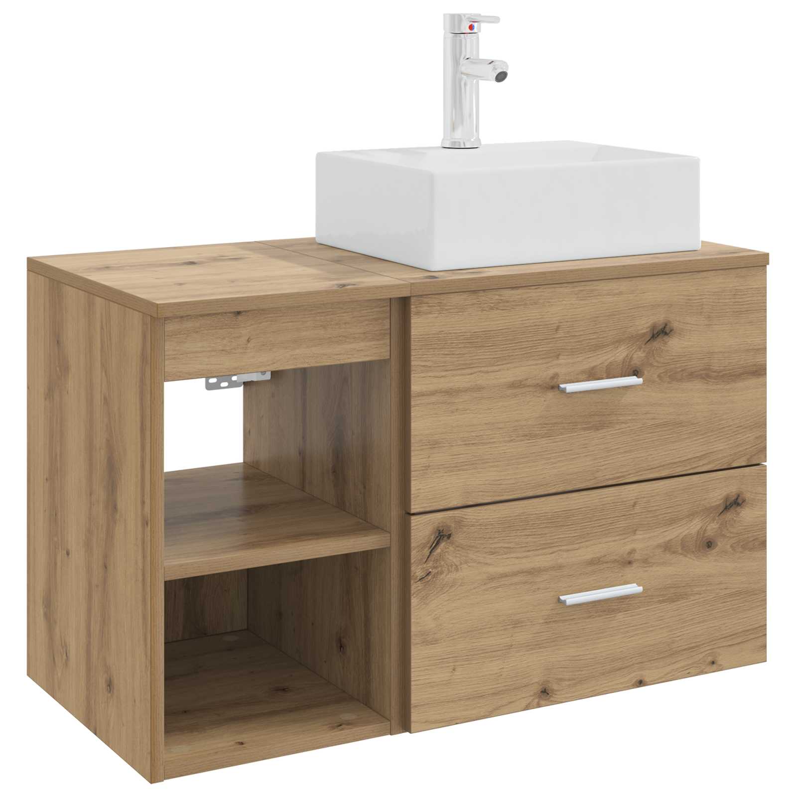 Ensemble de mobilier de salle de bain 2 pc Chêne artisanal