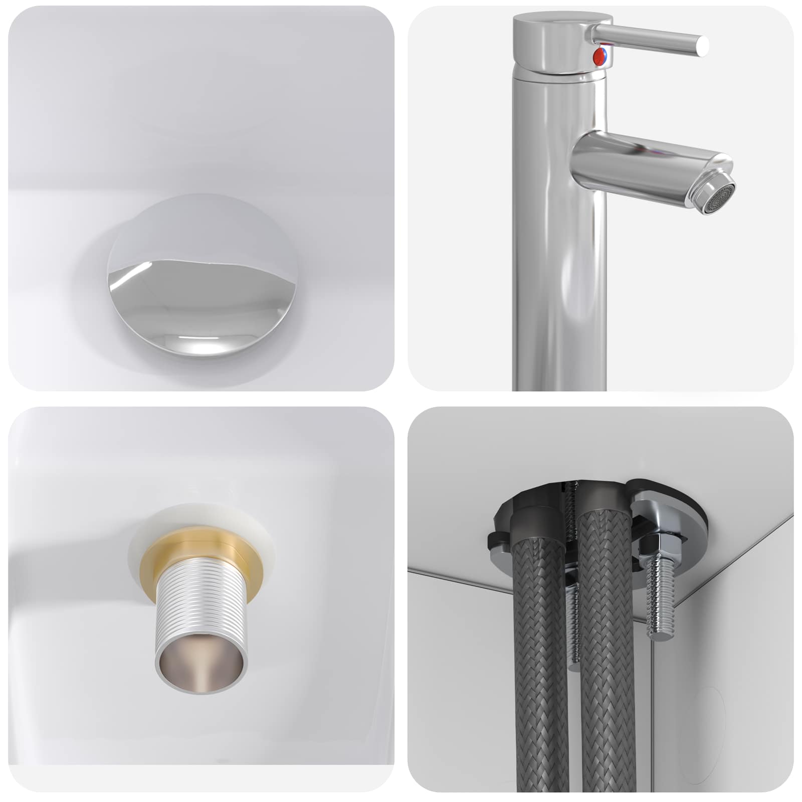 Ensemble de mobilier de salle de bain 2 pc Blanc - XIOS