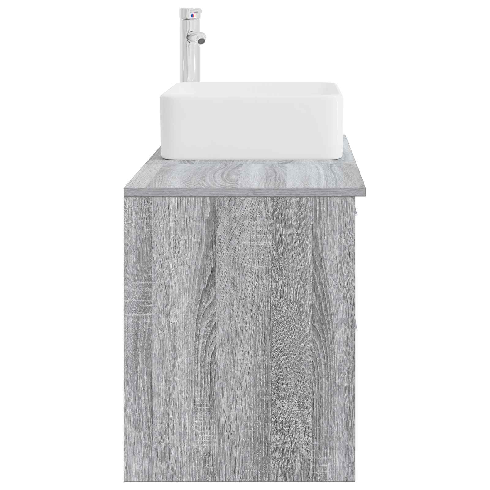 Ensemble de mobilier de salle de bain 2 pc Sonoma gris
