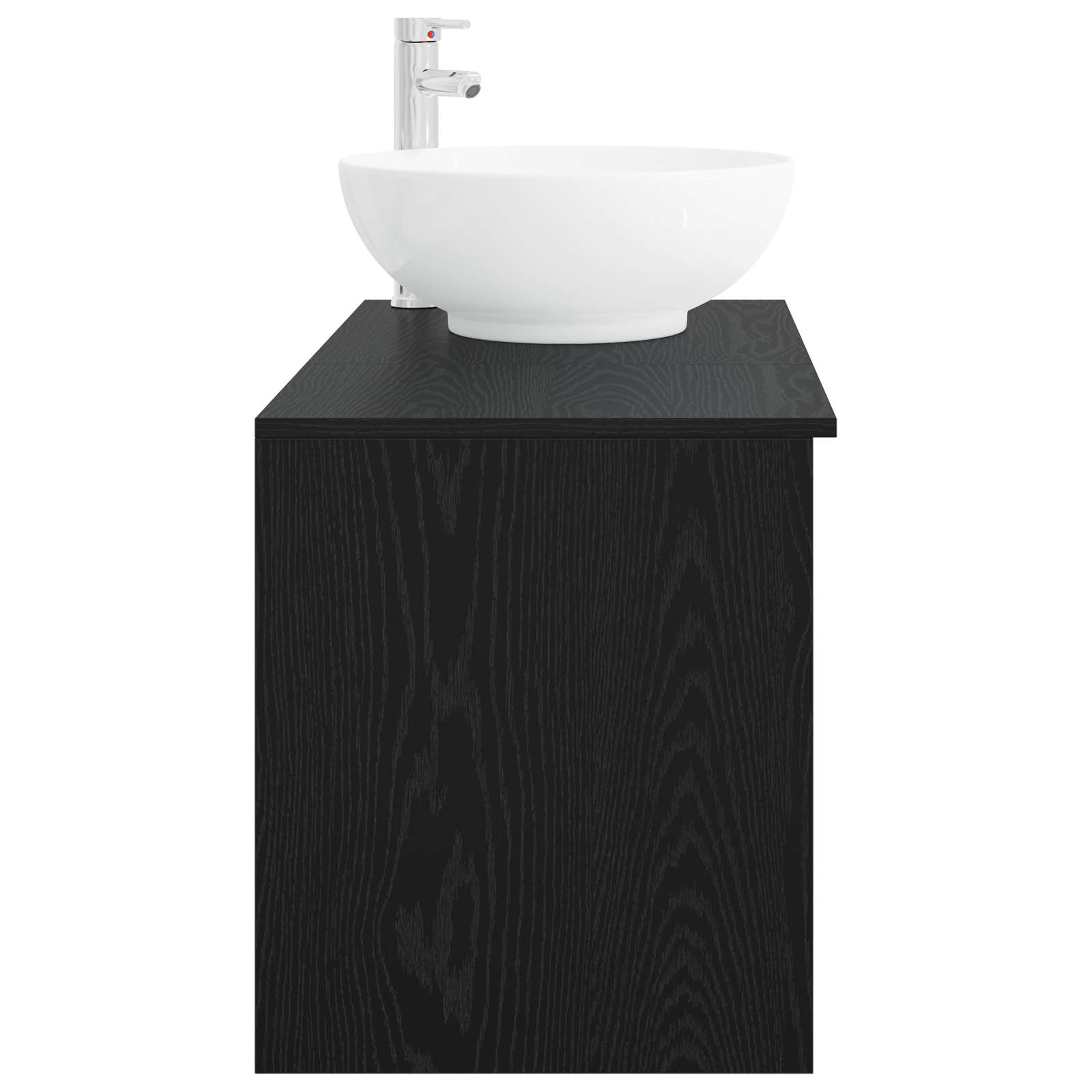 Ensemble de mobilier de salle de bain 2 pc Chêne noir