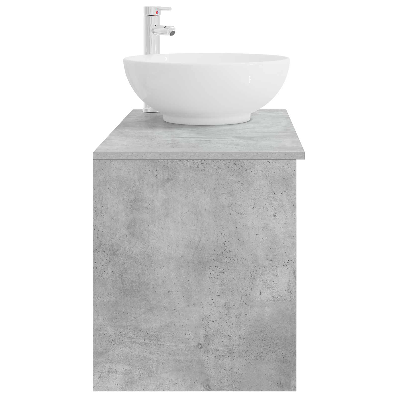 Ensemble de mobilier de salle de bain 2 pc Gris béton - XIOS